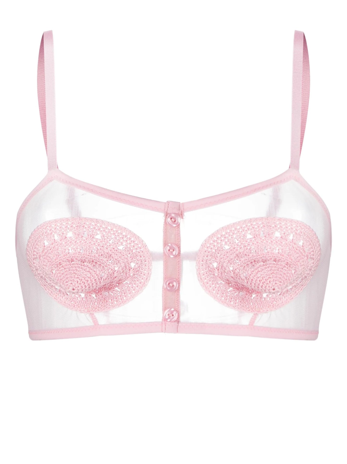 crochet-detailing conical bralette