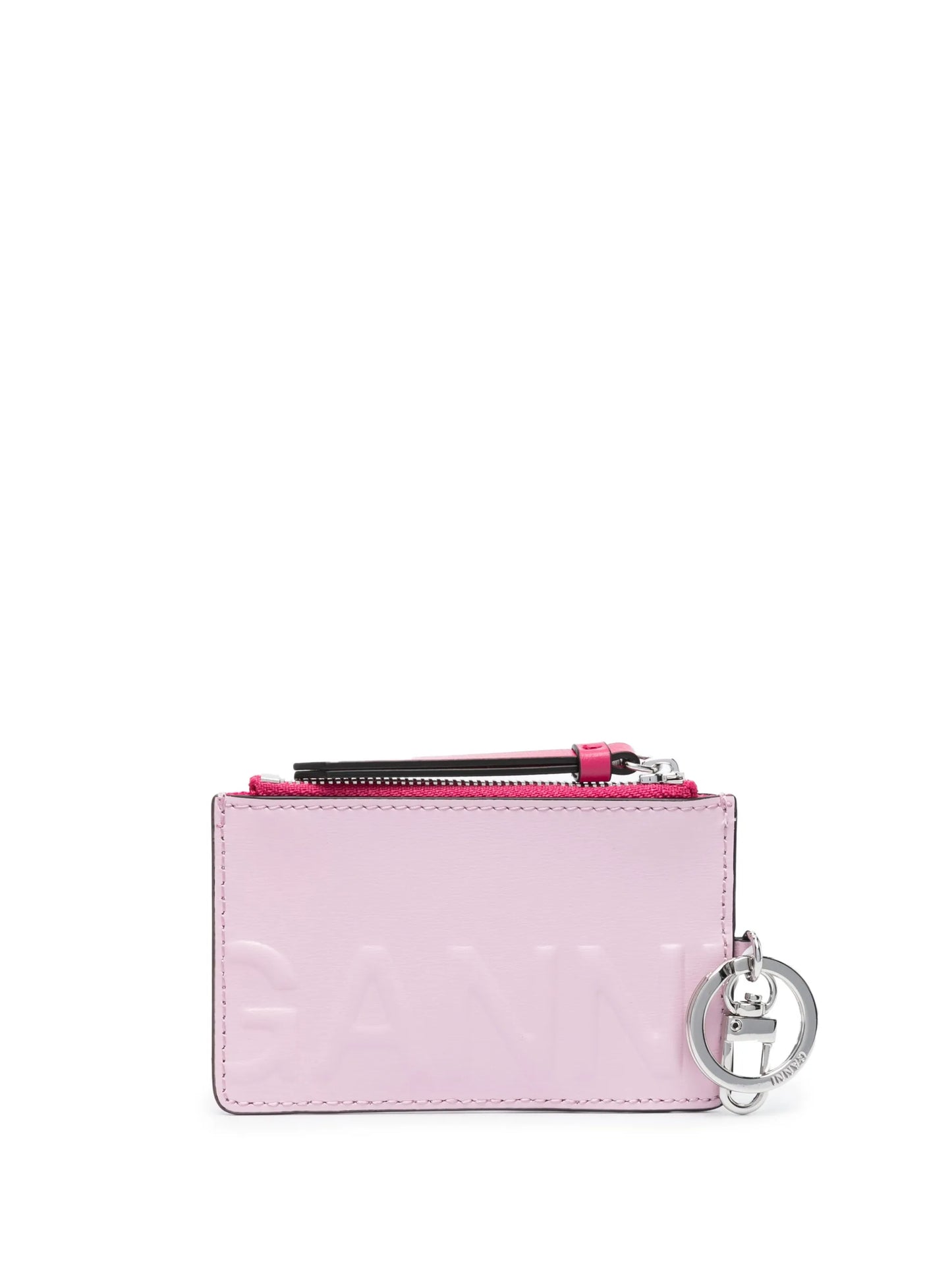 embossed-logo recycled leather wallet