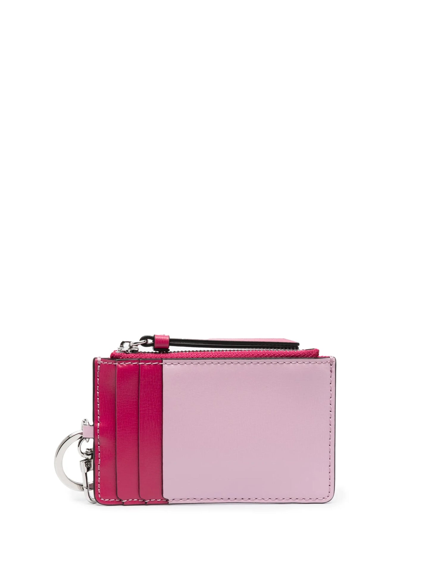embossed-logo recycled leather wallet