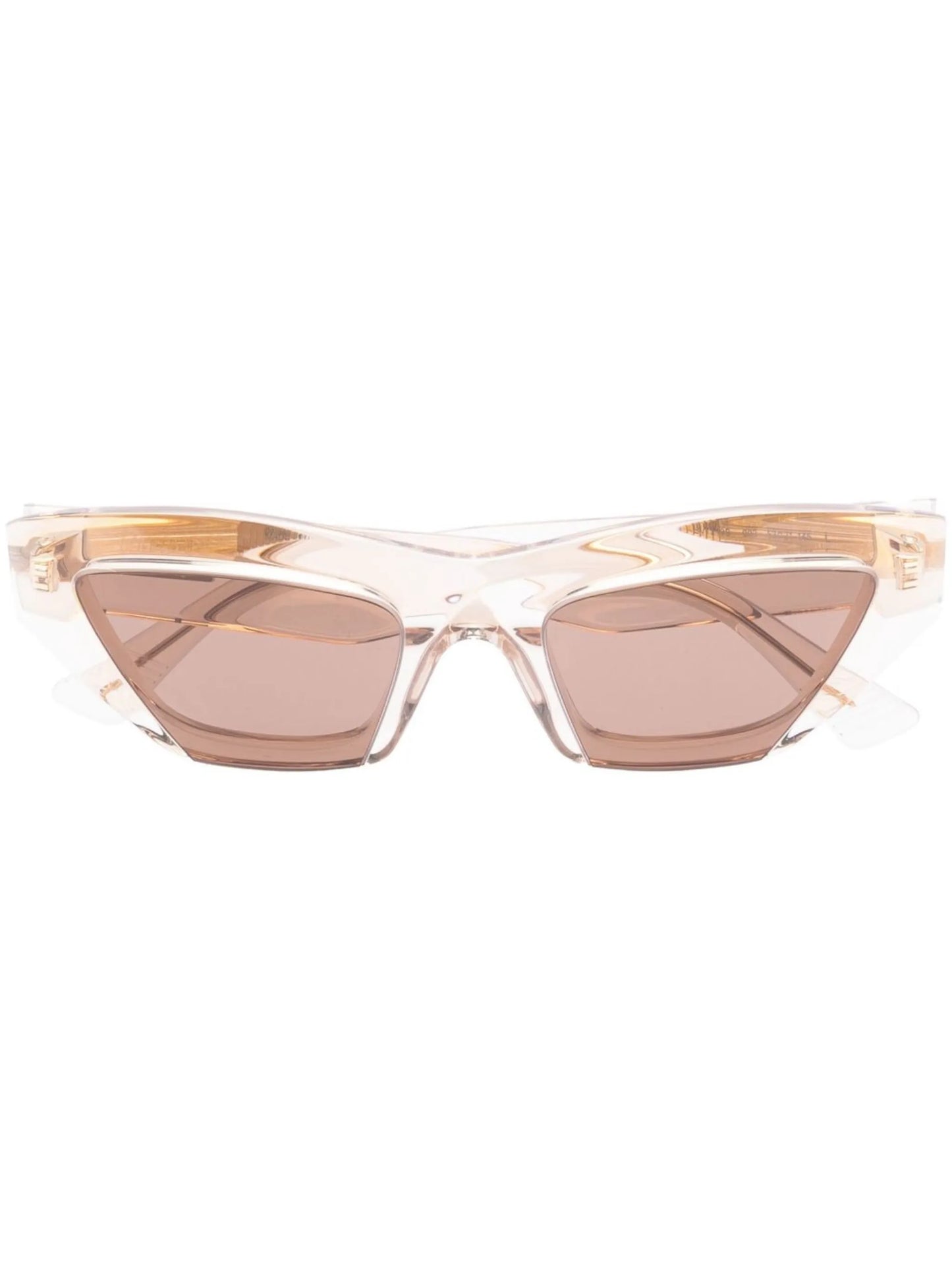 transparent cat-eye frame sunglasses