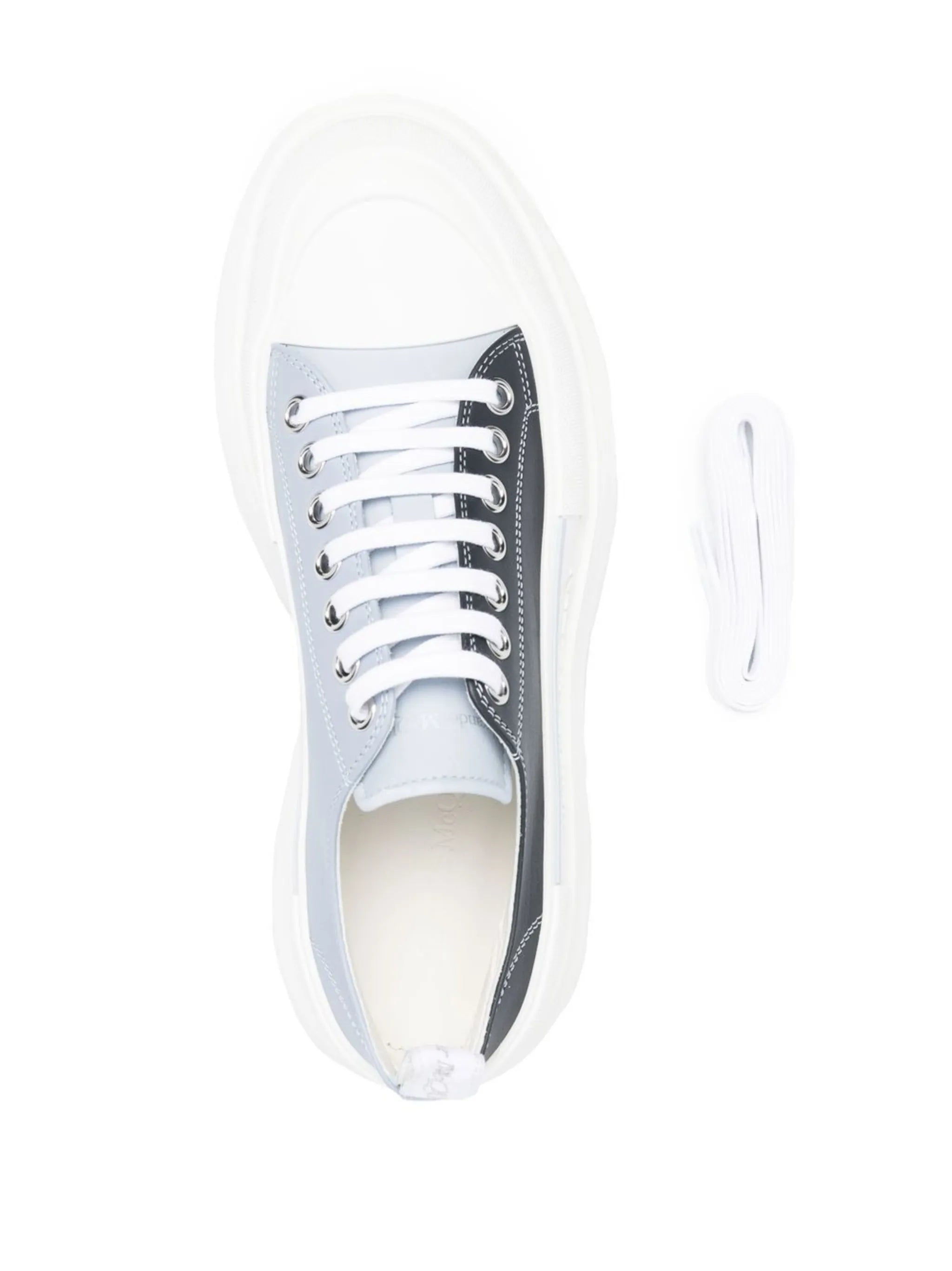 Tread slick lace-up sneakers