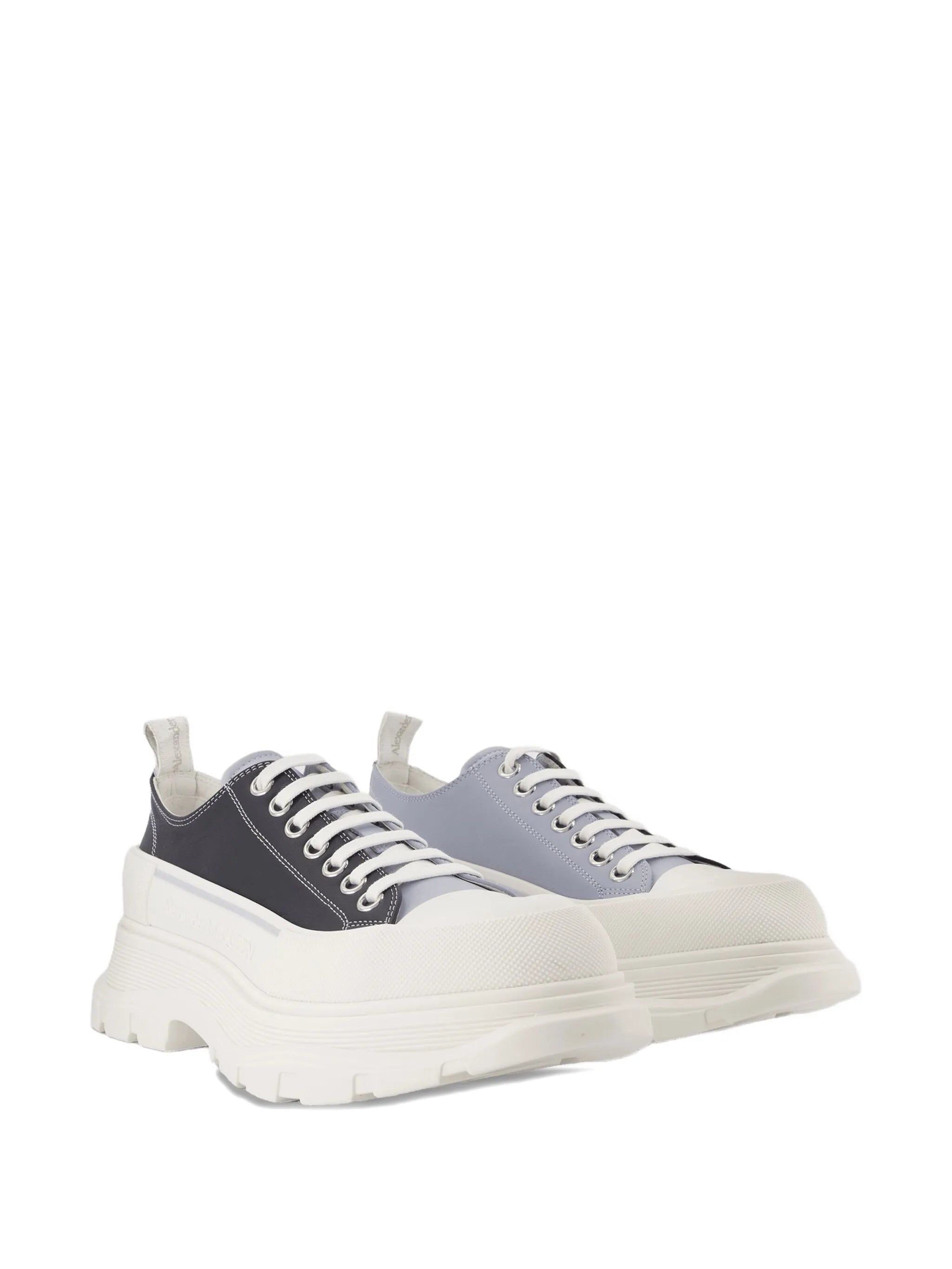 Tread slick lace-up sneakers