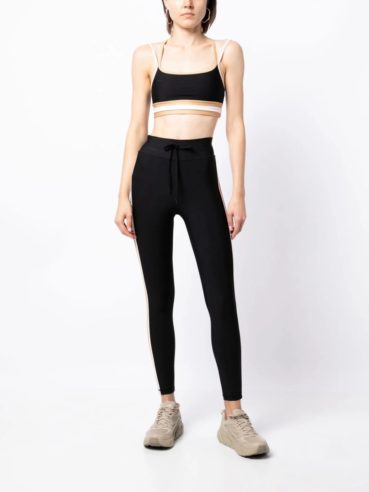 side stripe-detail leggings