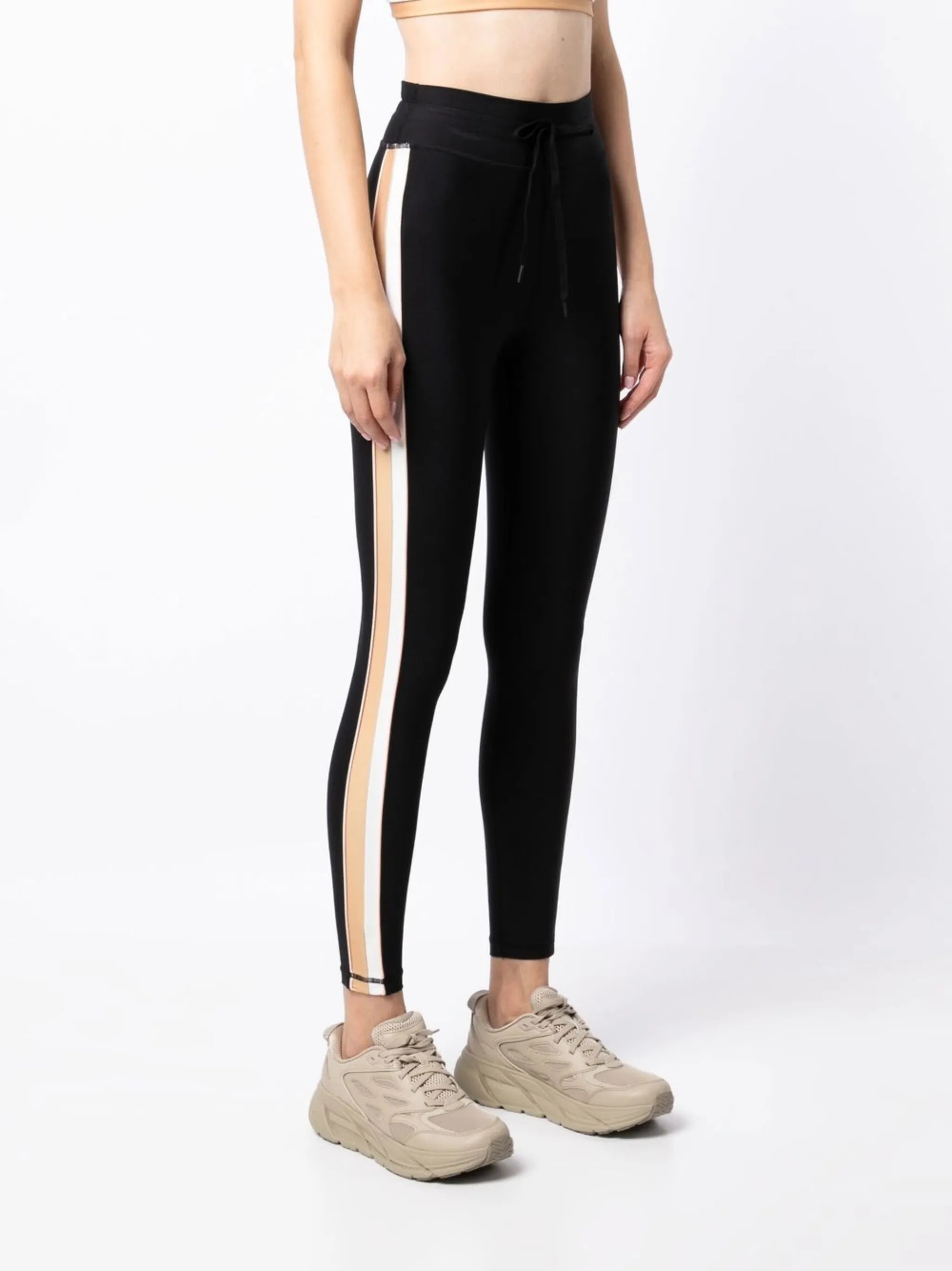 side stripe-detail leggings