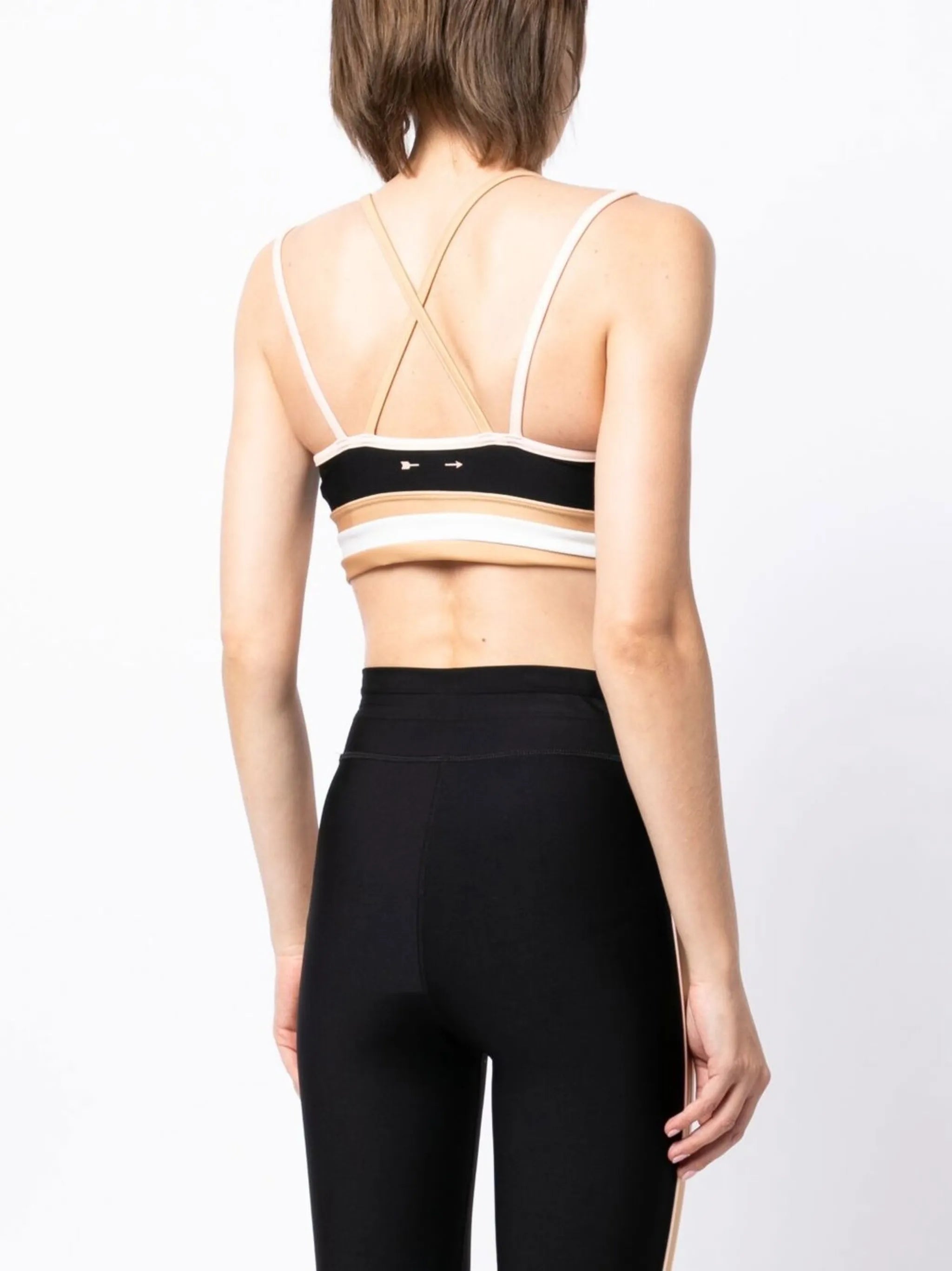 Tempo contrasting-trim top