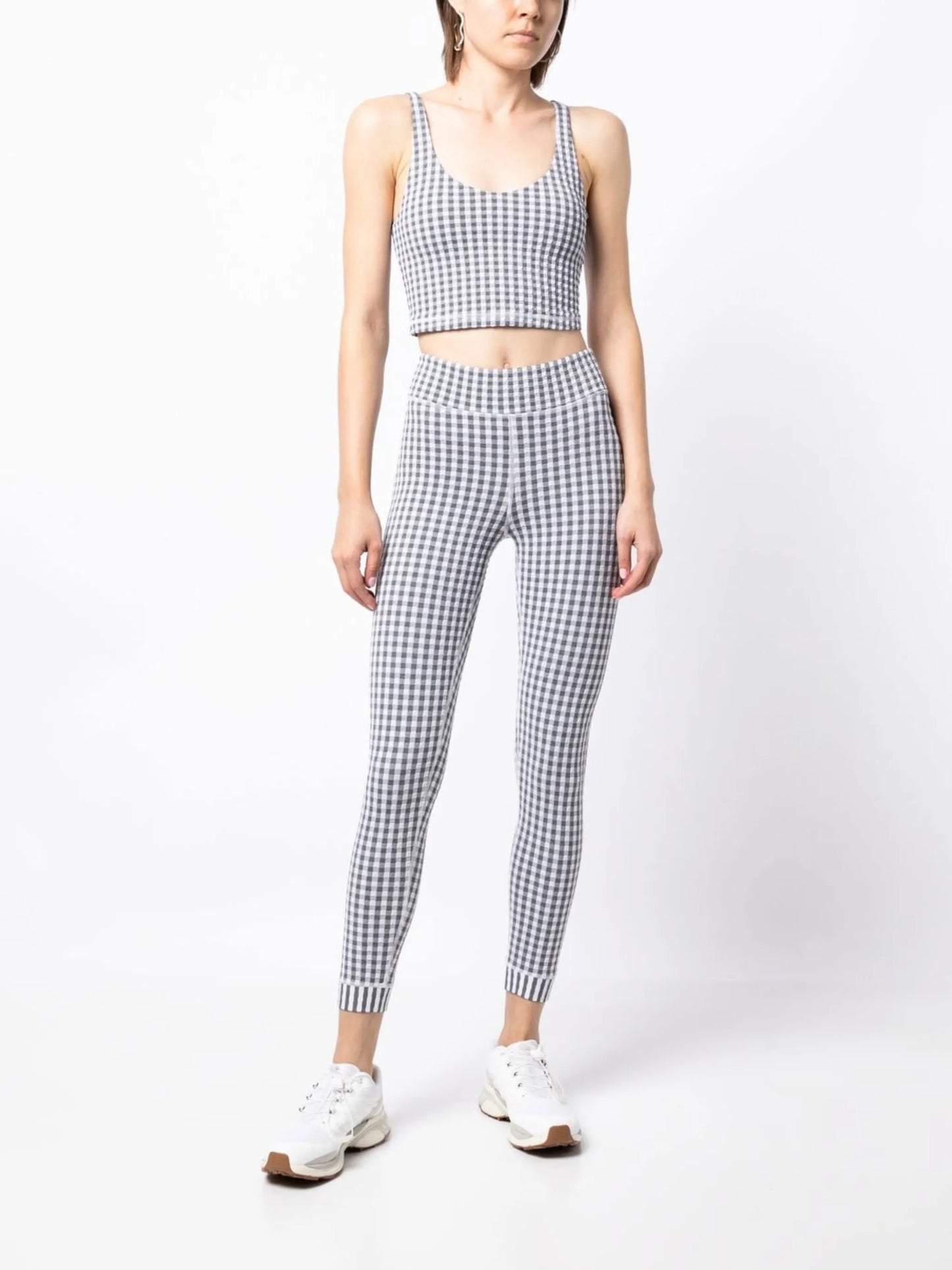 Masilda Tess gingham-check top