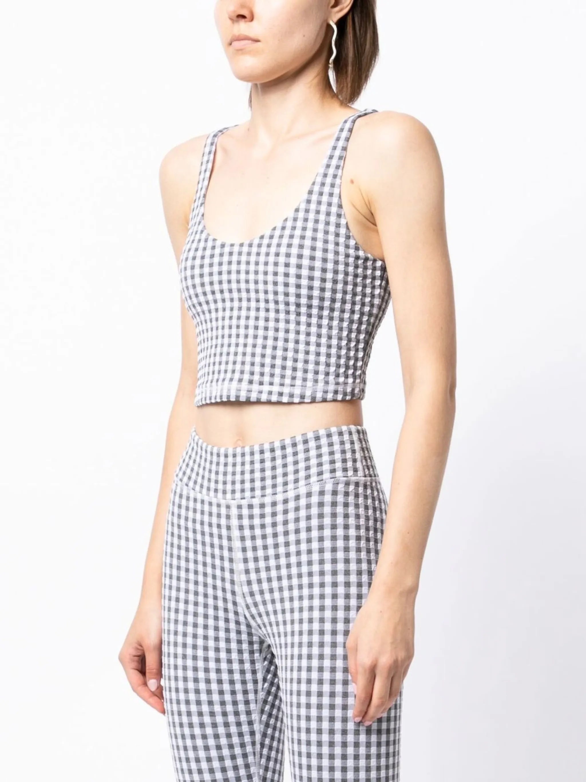 Masilda Tess gingham-check top