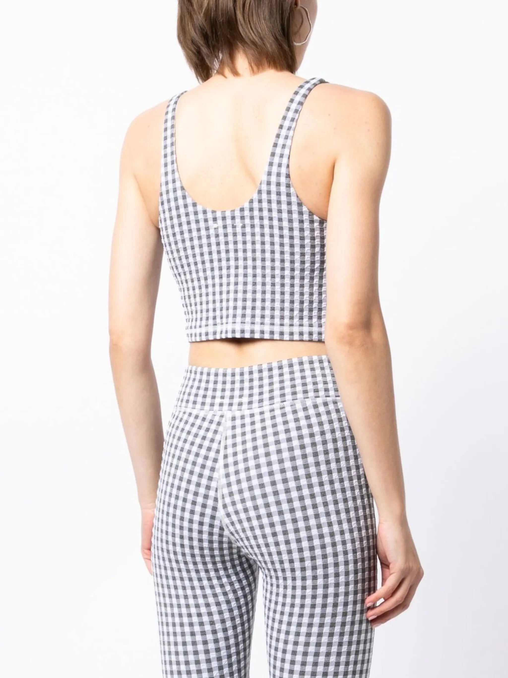 Masilda Tess gingham-check top