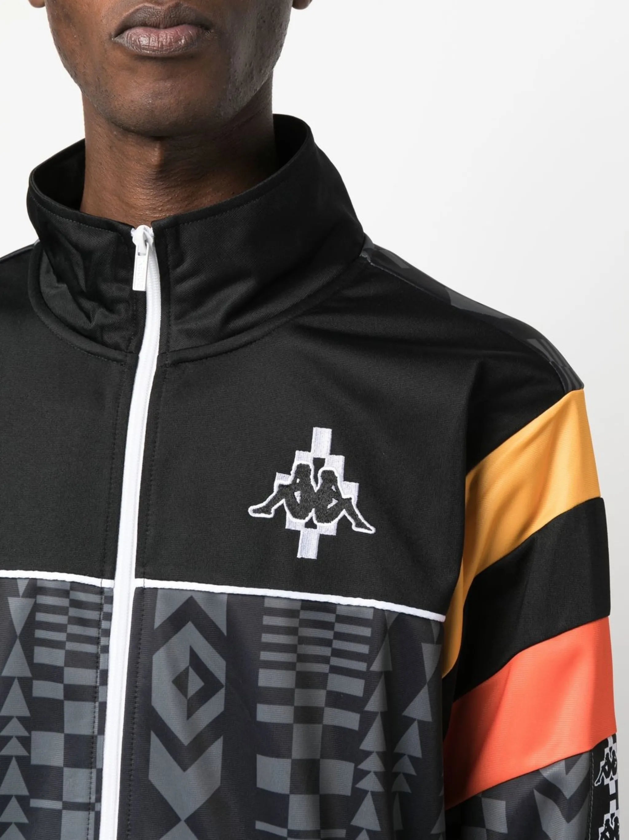 x KAPPA logo-patch jacket