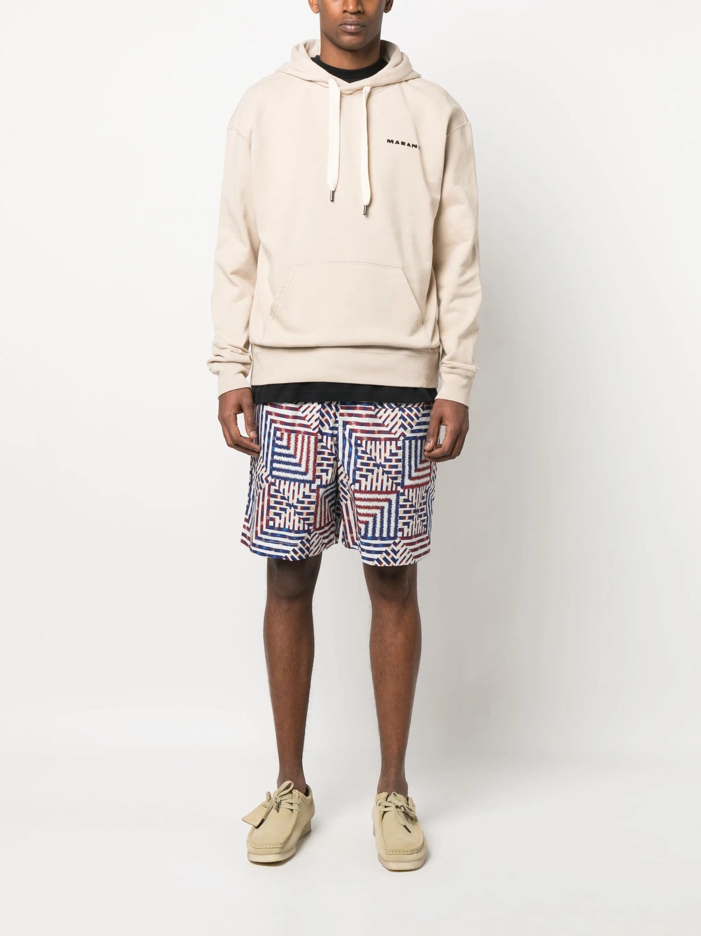 Marcello logo-embroidered hoodie