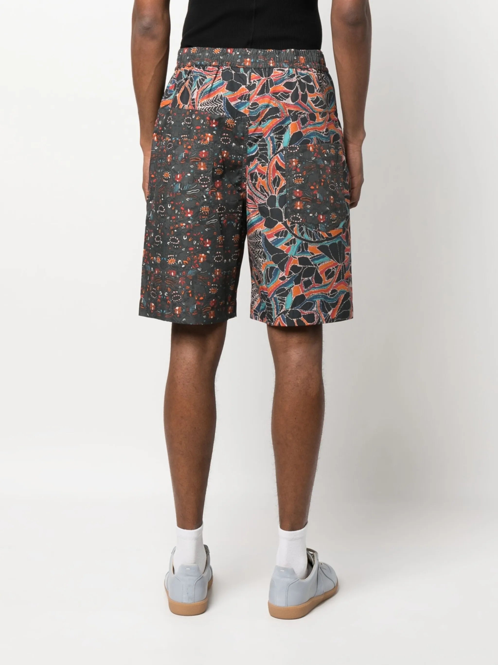graphic-print deck shorts