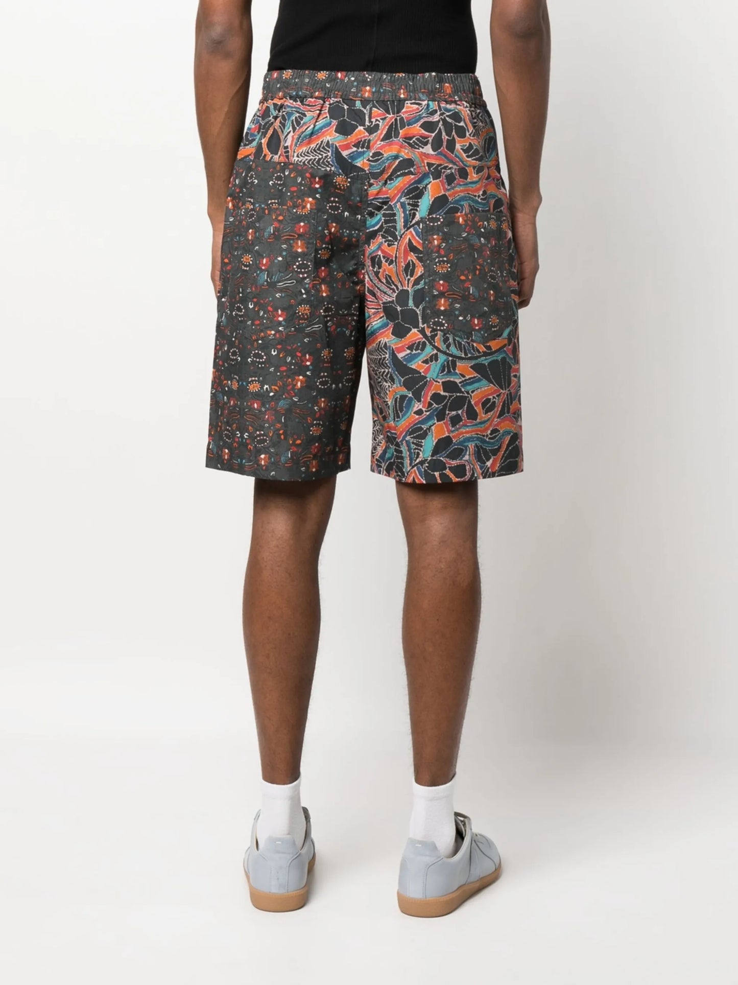 graphic-print deck shorts