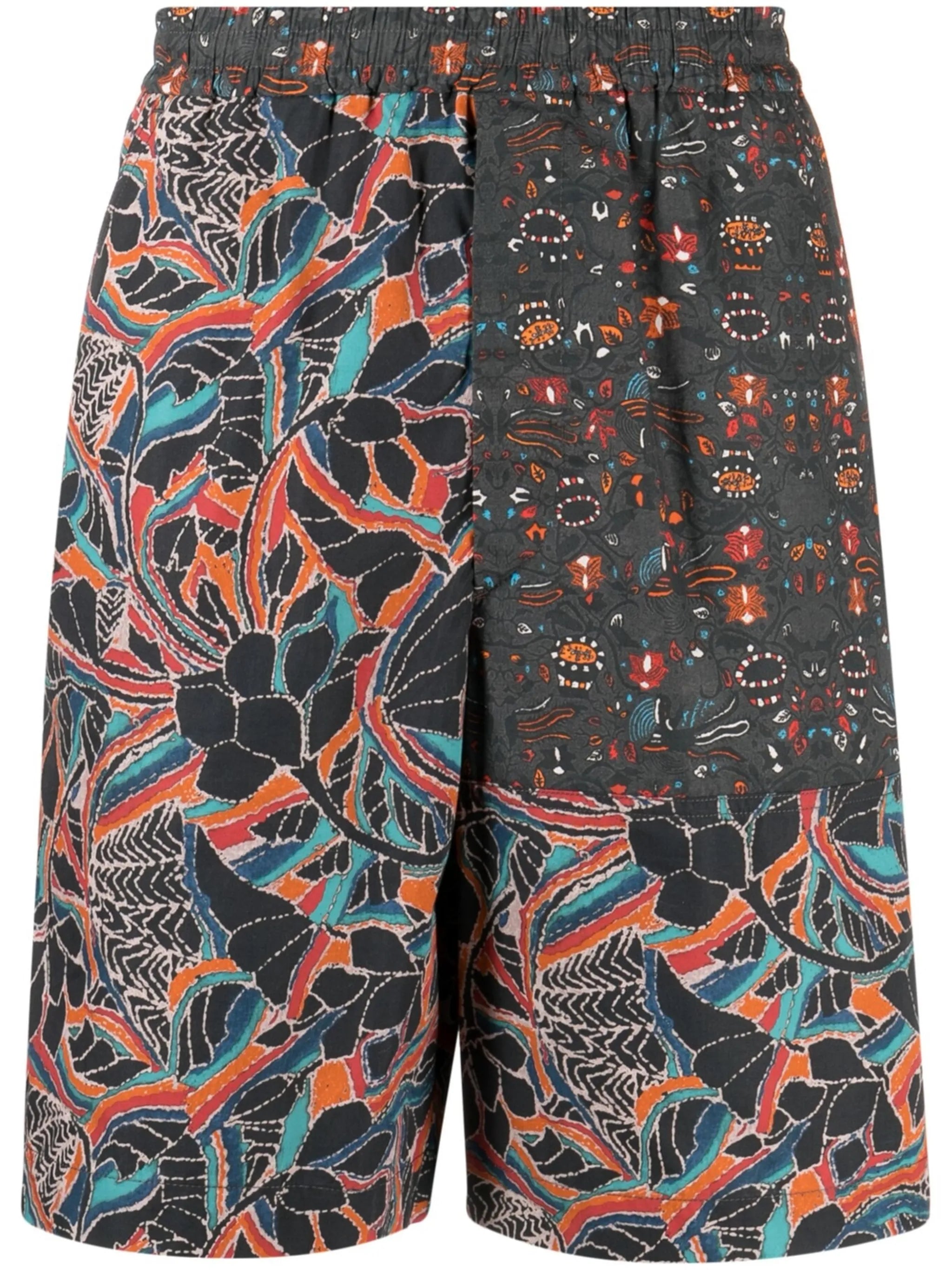 graphic-print deck shorts