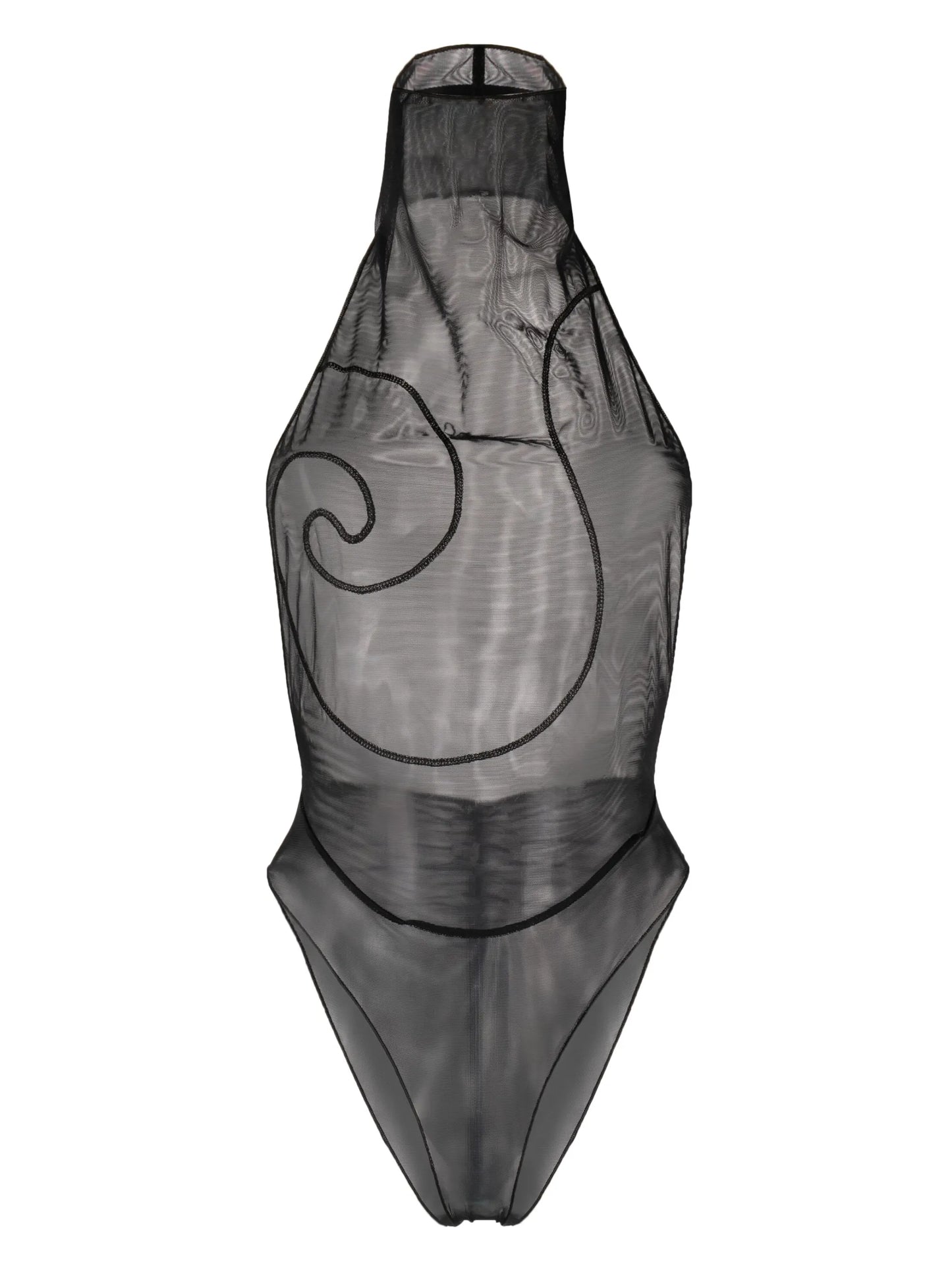 Galaxy panelled mesh bodysuit