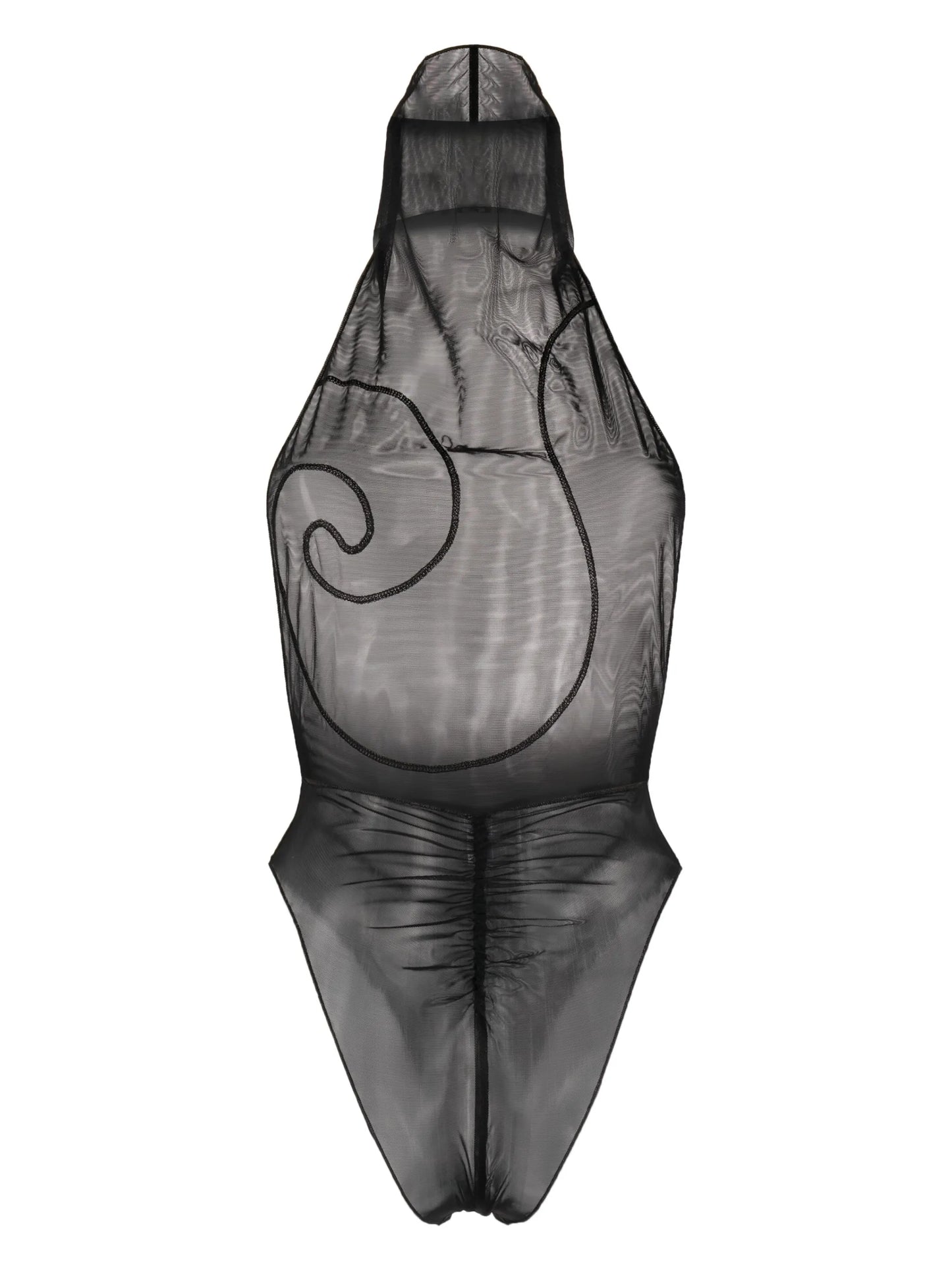Galaxy panelled mesh bodysuit
