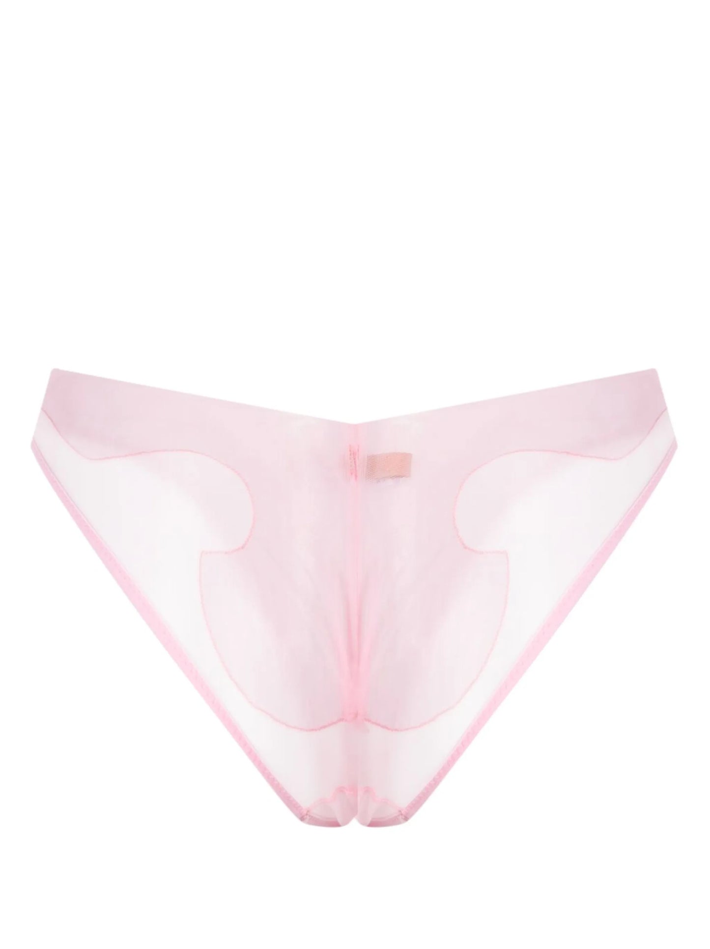 Isosceles sheer-finish brief