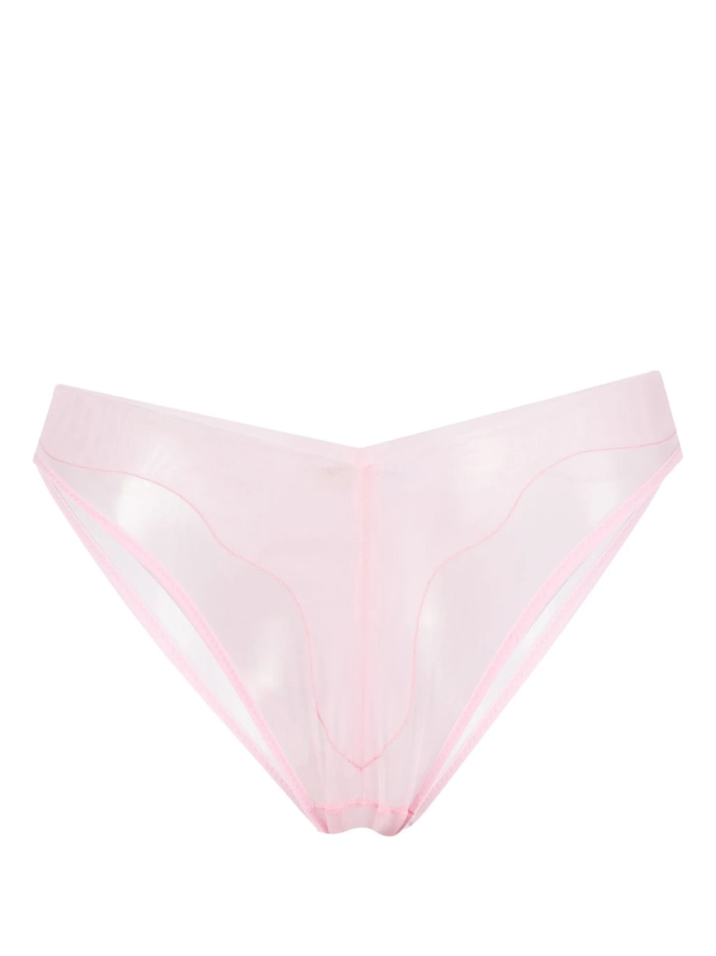 Isosceles sheer-finish brief
