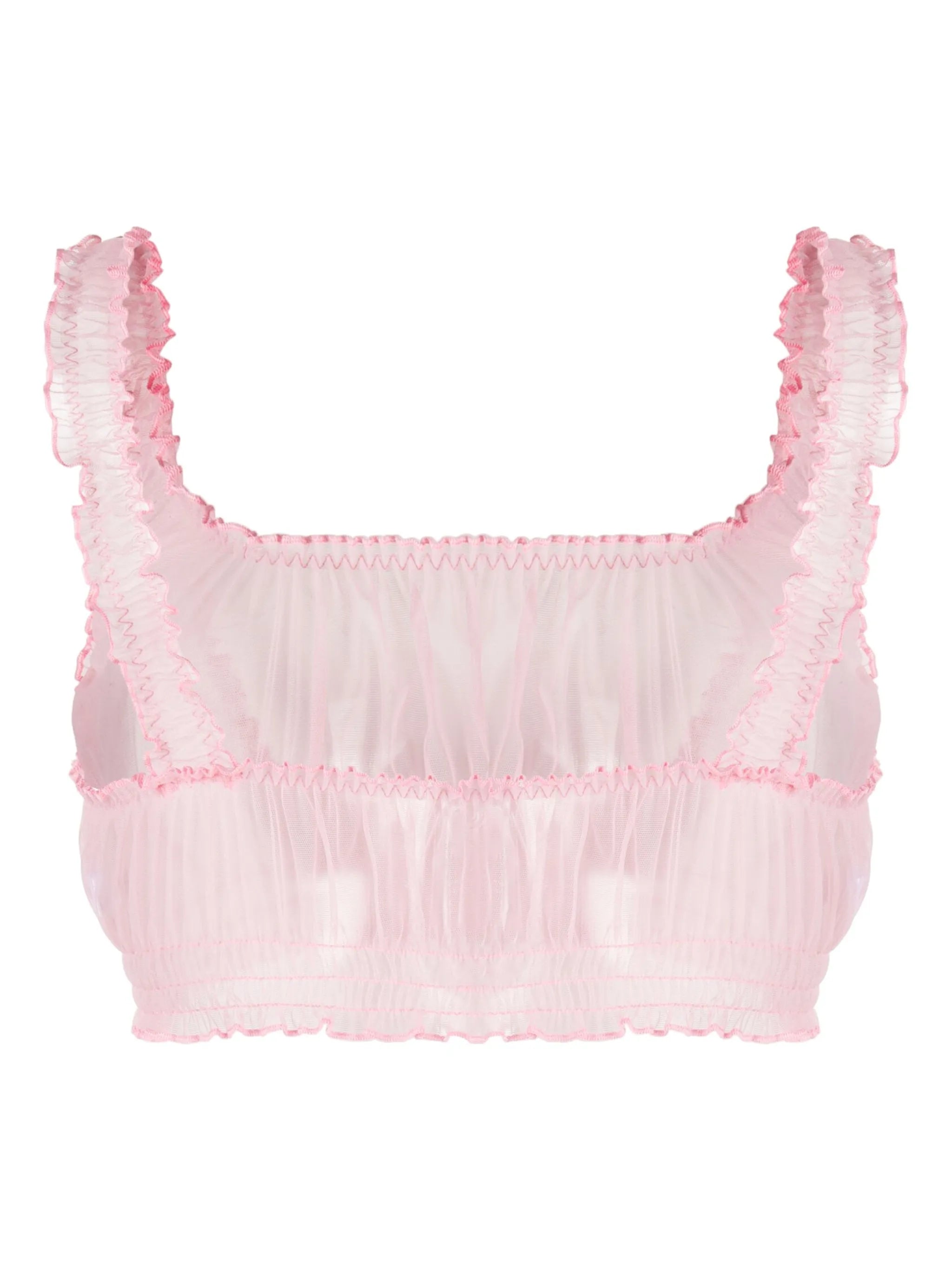 Cirrus gathered-detail bra