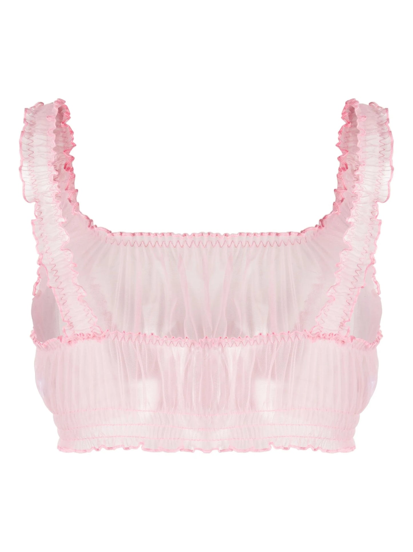 Cirrus gathered-detail bra