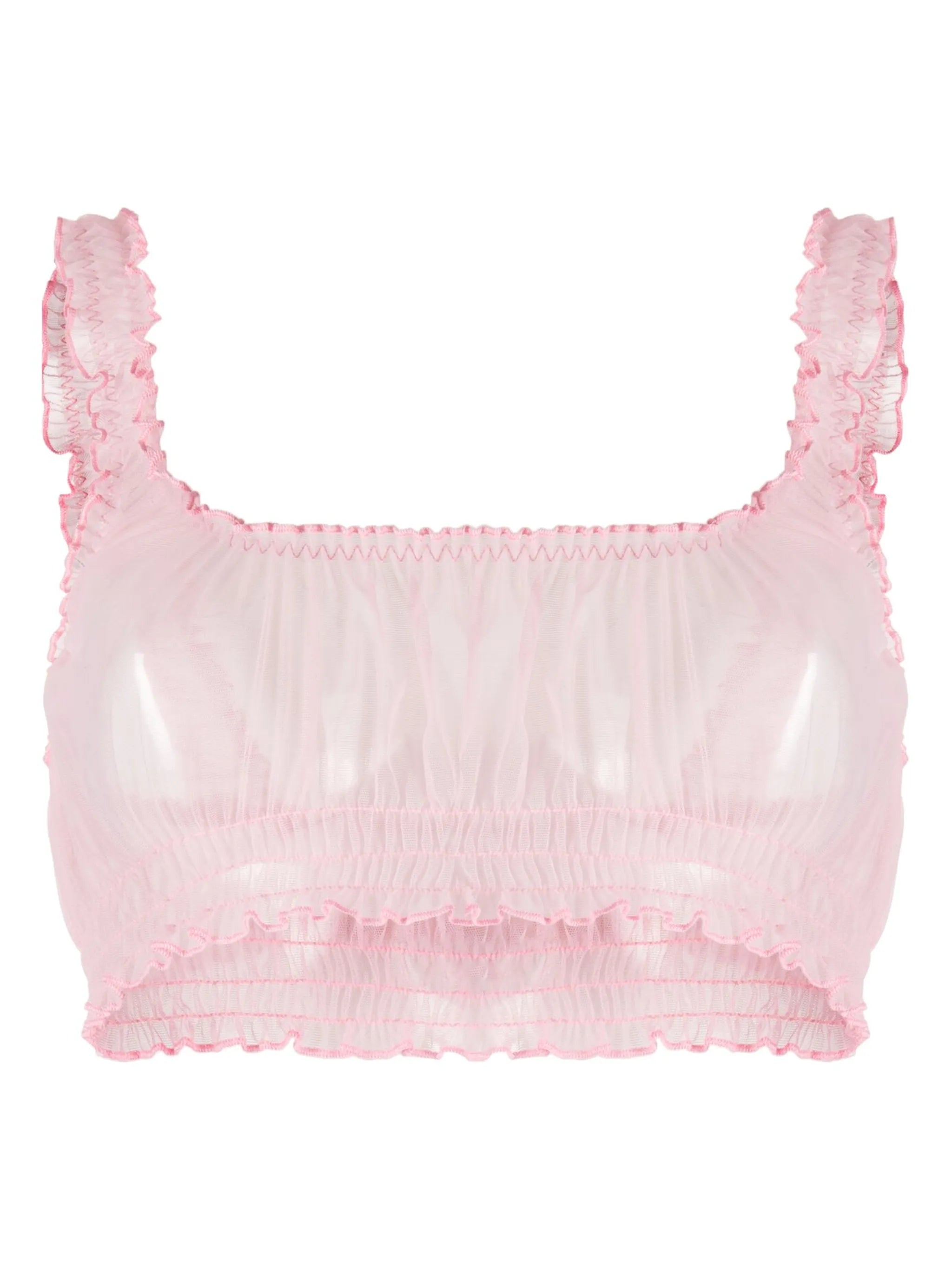Cirrus gathered-detail bra