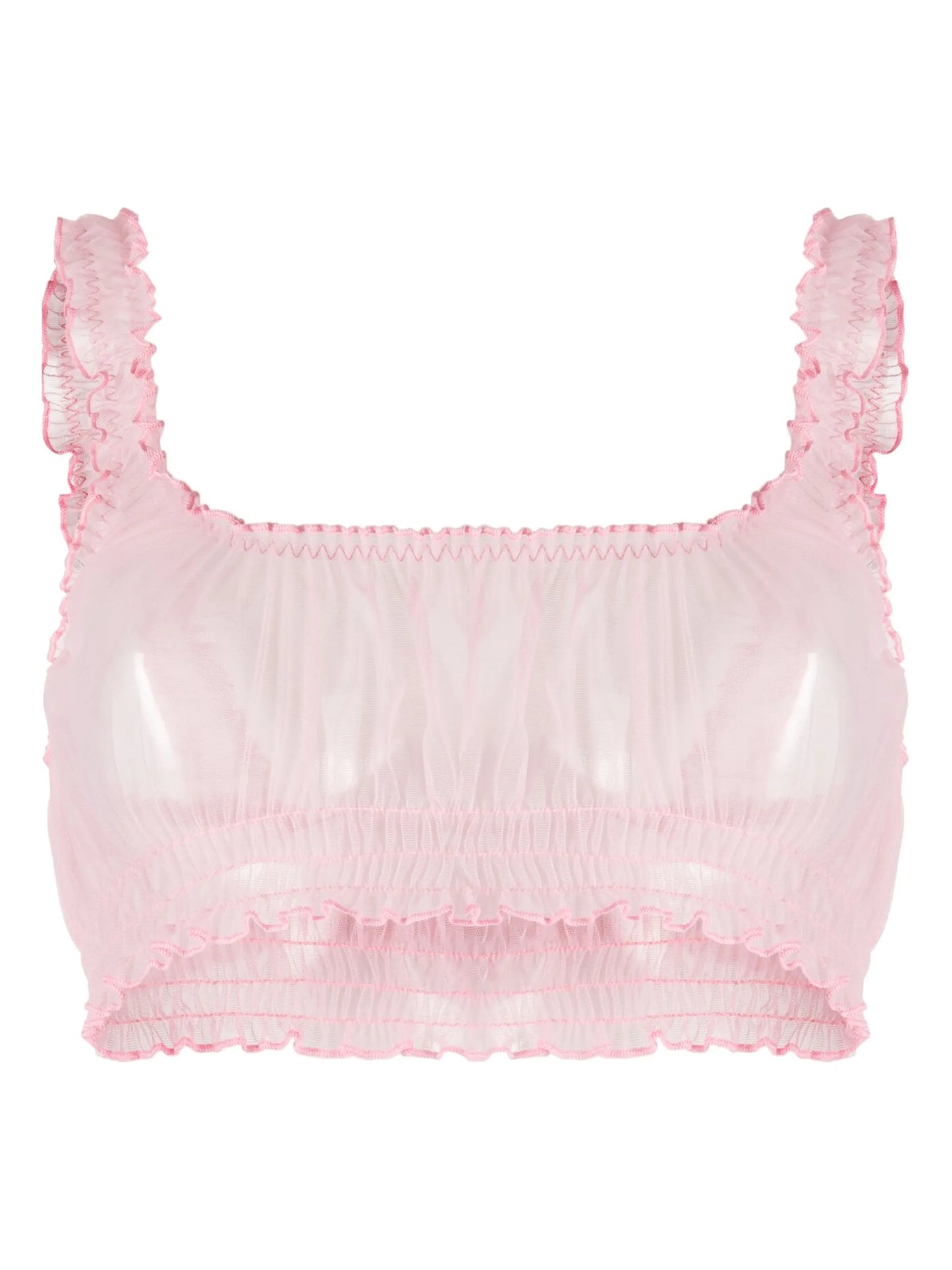 Cirrus gathered-detail bra