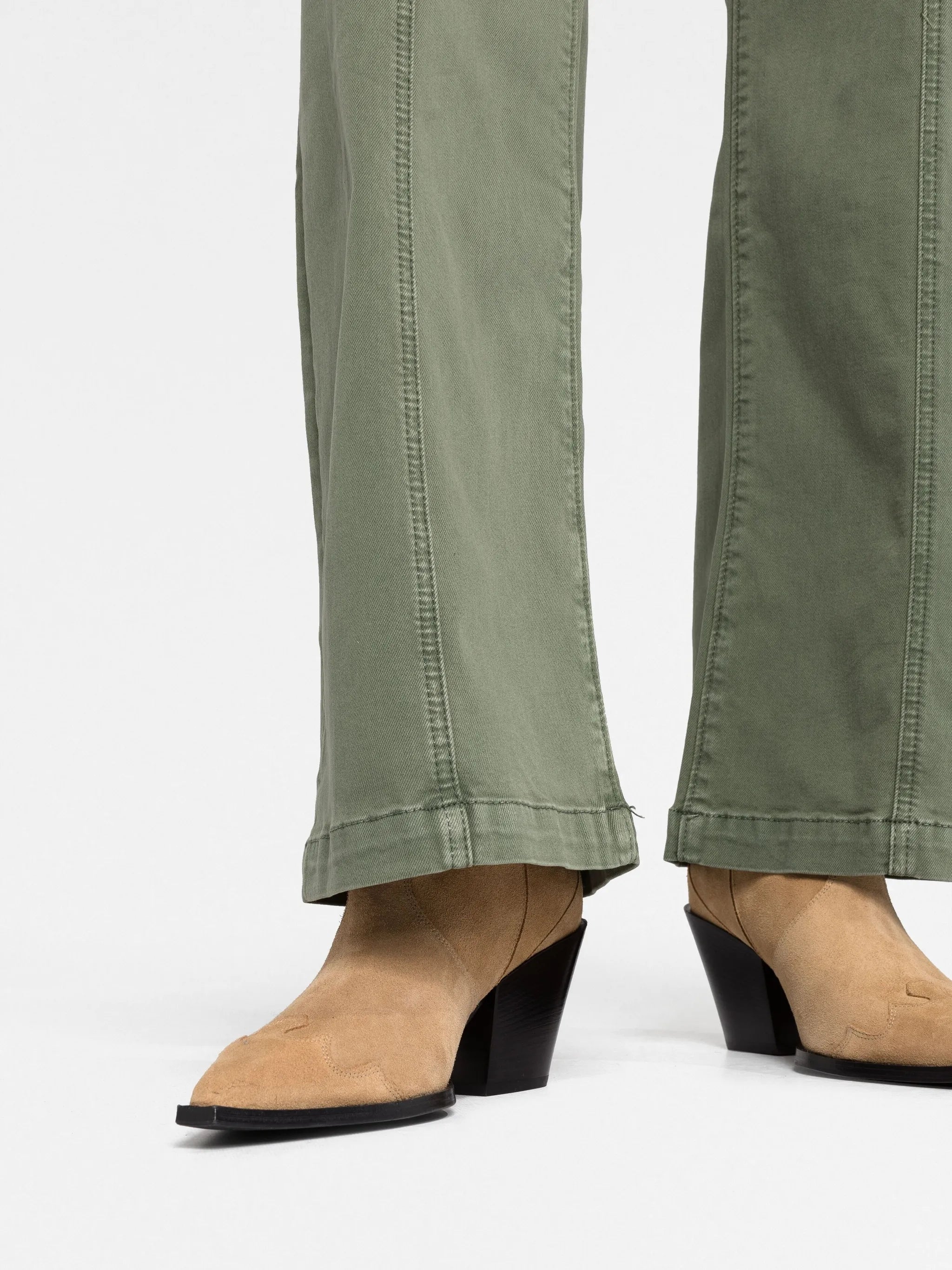 belted-waist jumpsuit