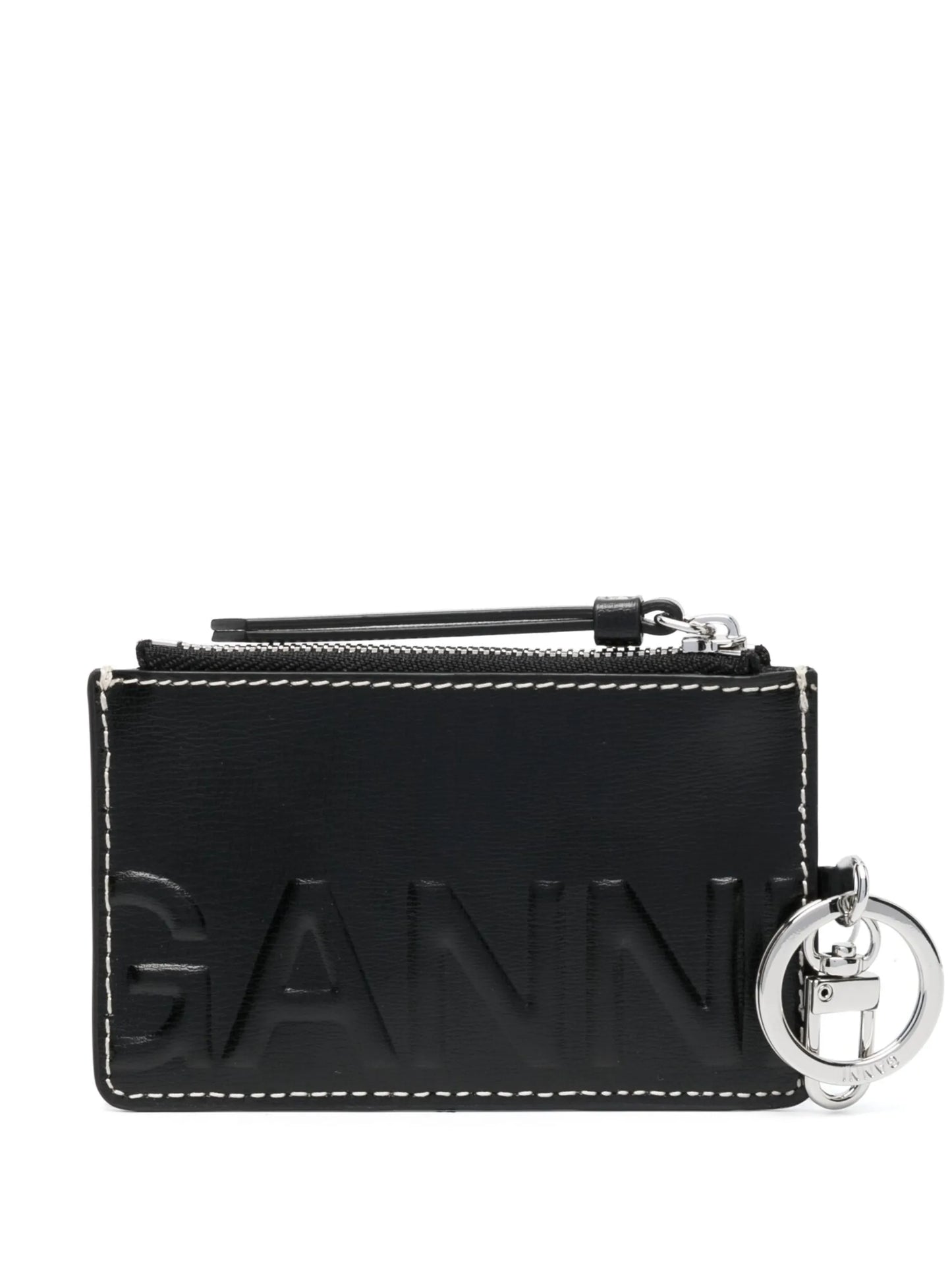 logo-embossed coin purse