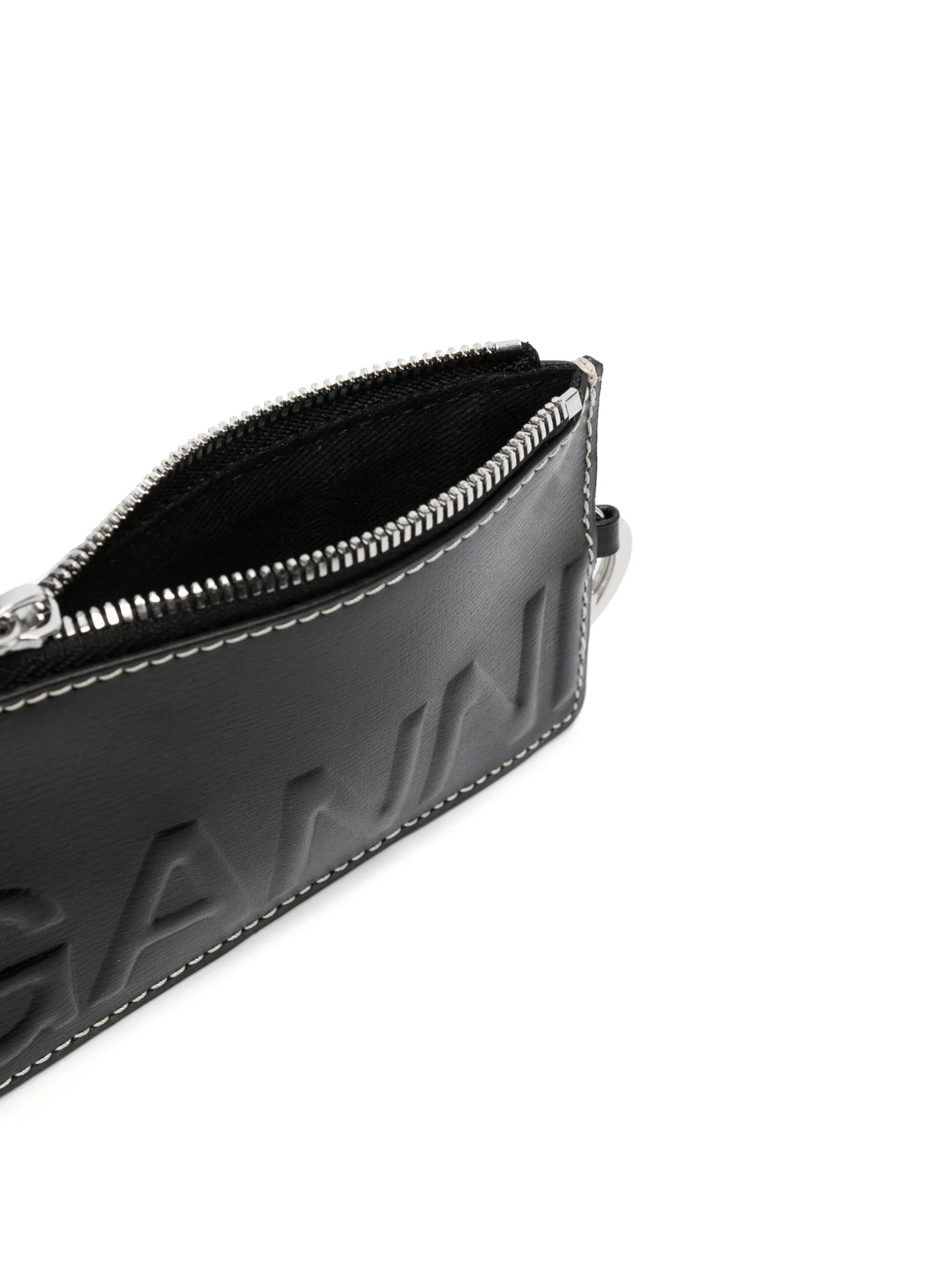 logo-embossed coin purse