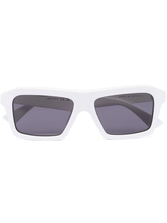Boxy rectangle-frame sunglasses
