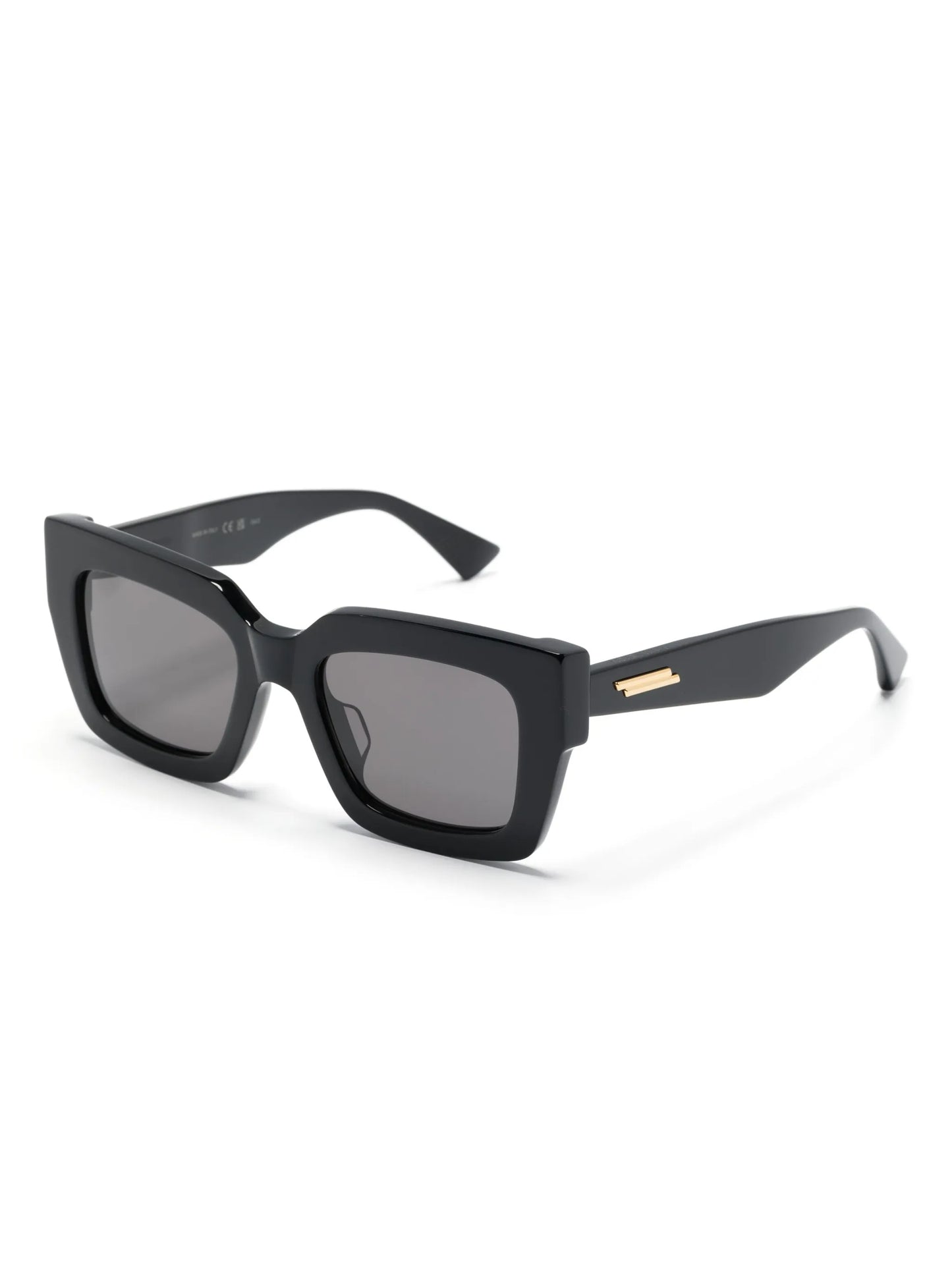 square-frame logo-plaque sunglasses