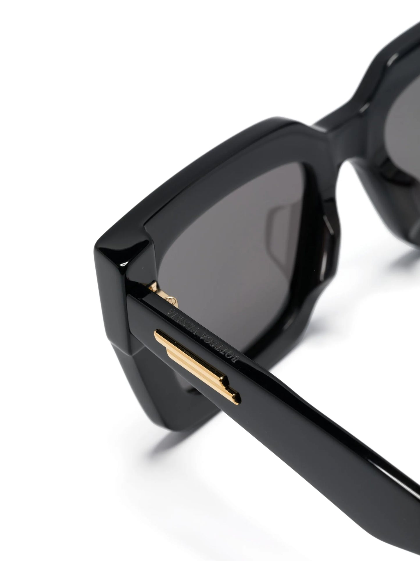 square-frame logo-plaque sunglasses
