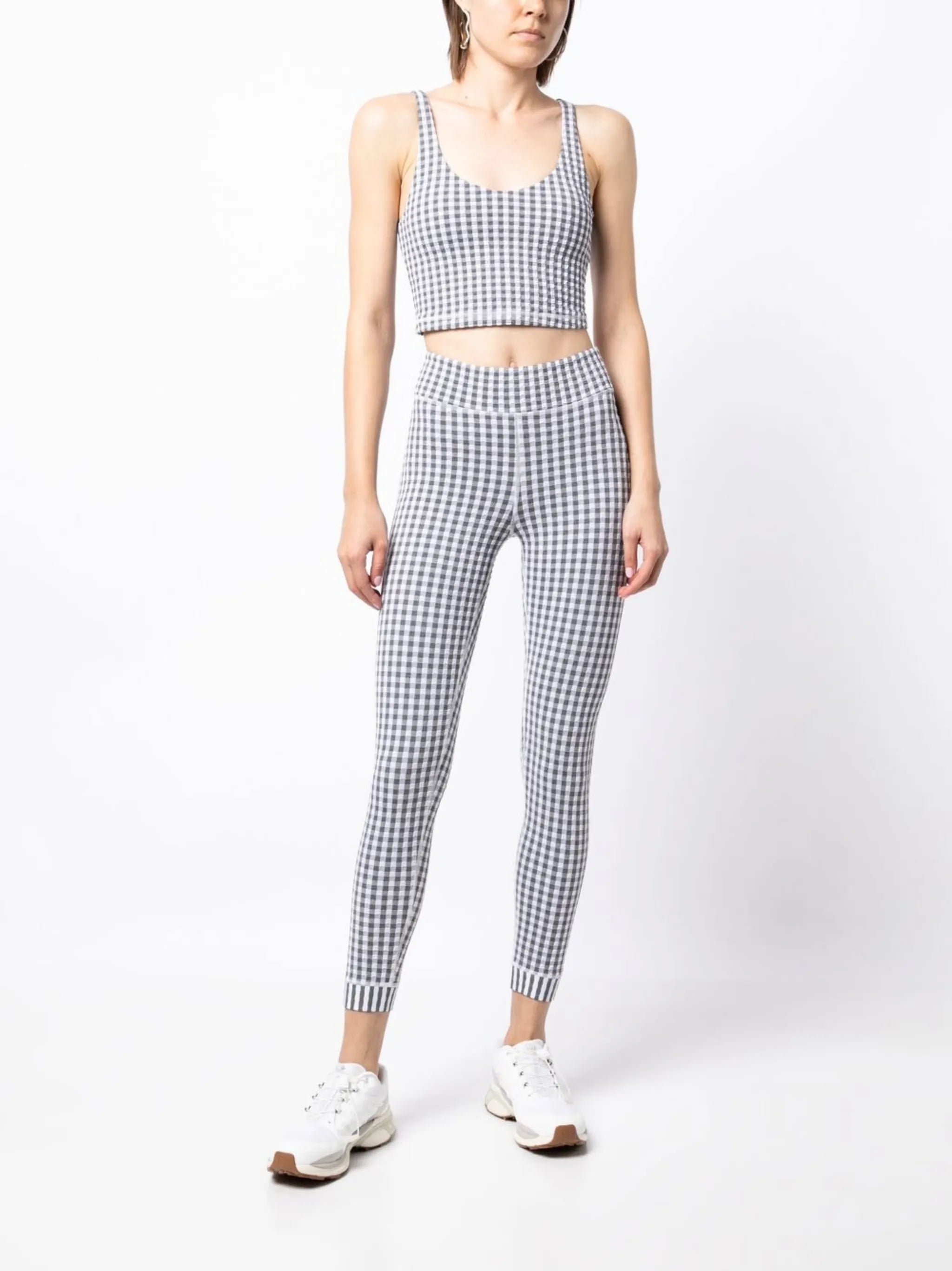 Masilda gingham-check leggings