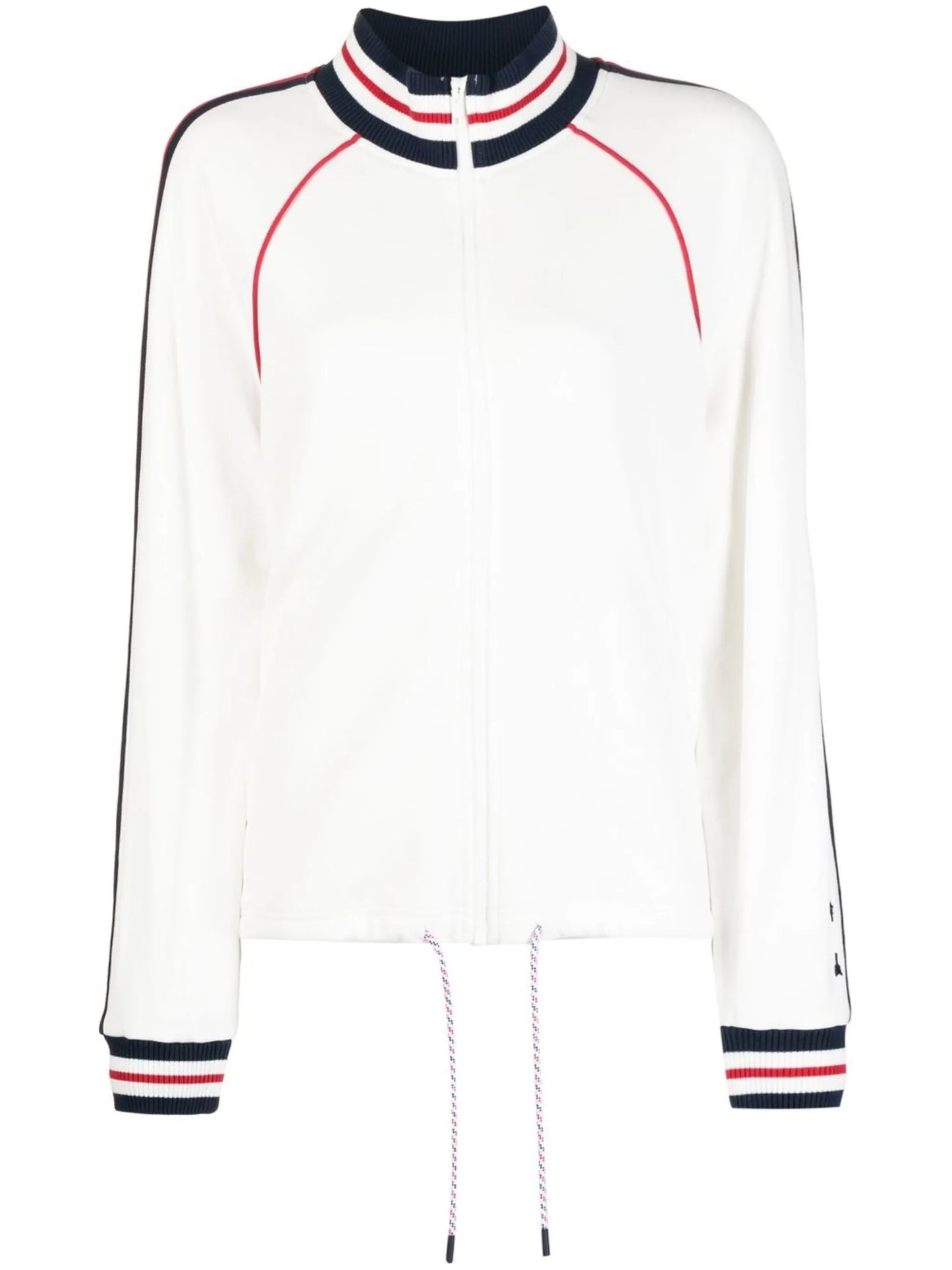 stripe-detail zipped jacket