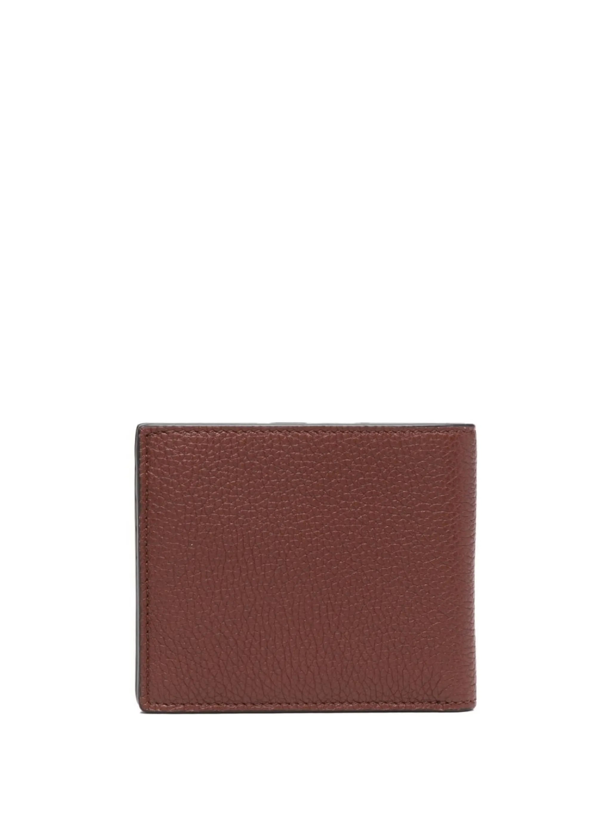 grained sheepskin wallet