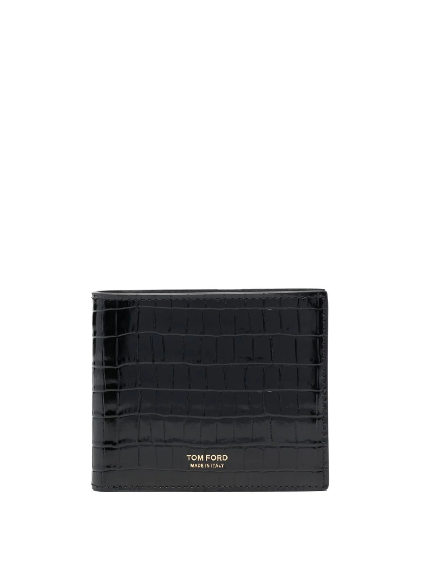 crododile-effect sheepskin wallet