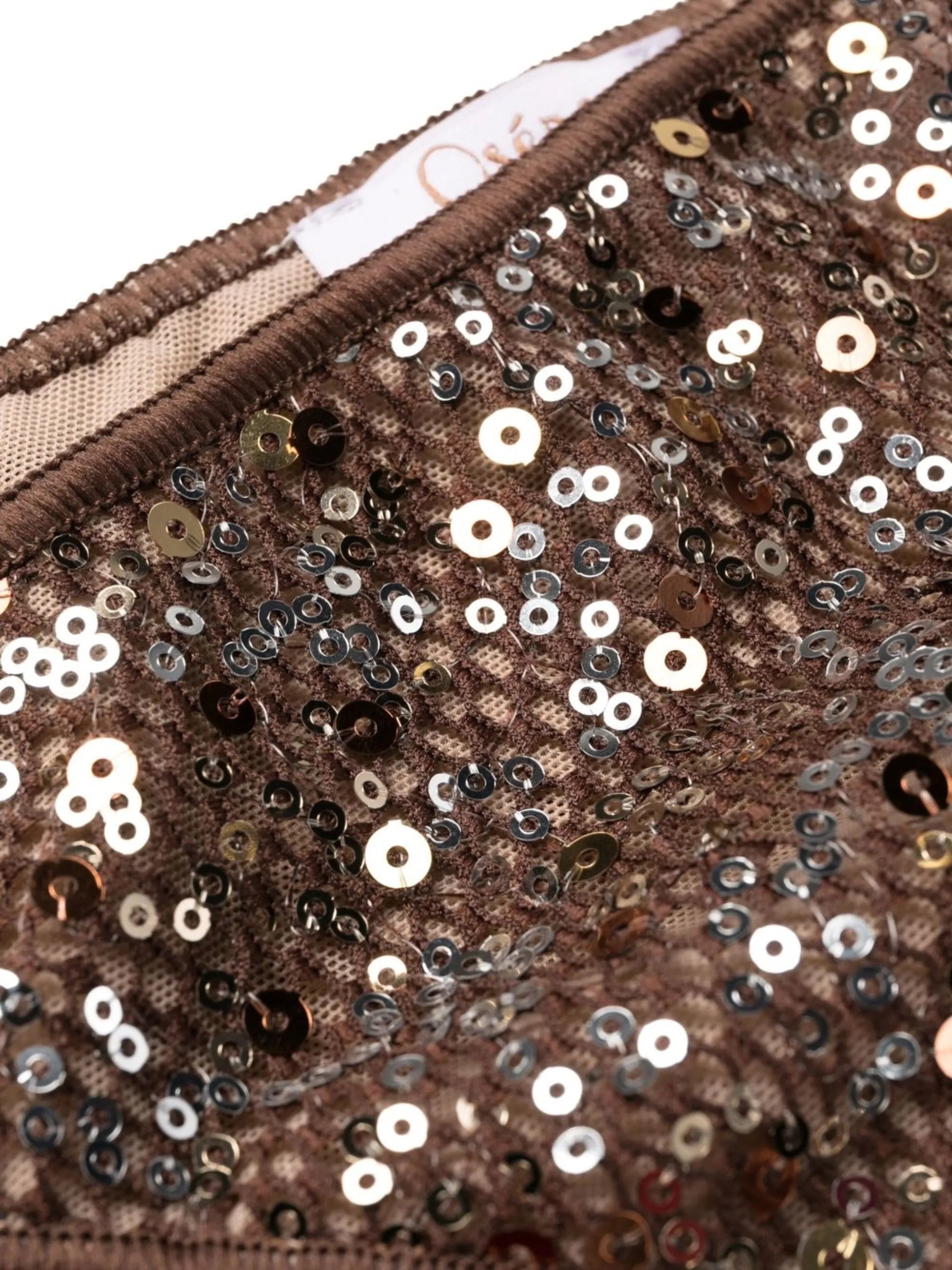 sequinned halterneck bikini