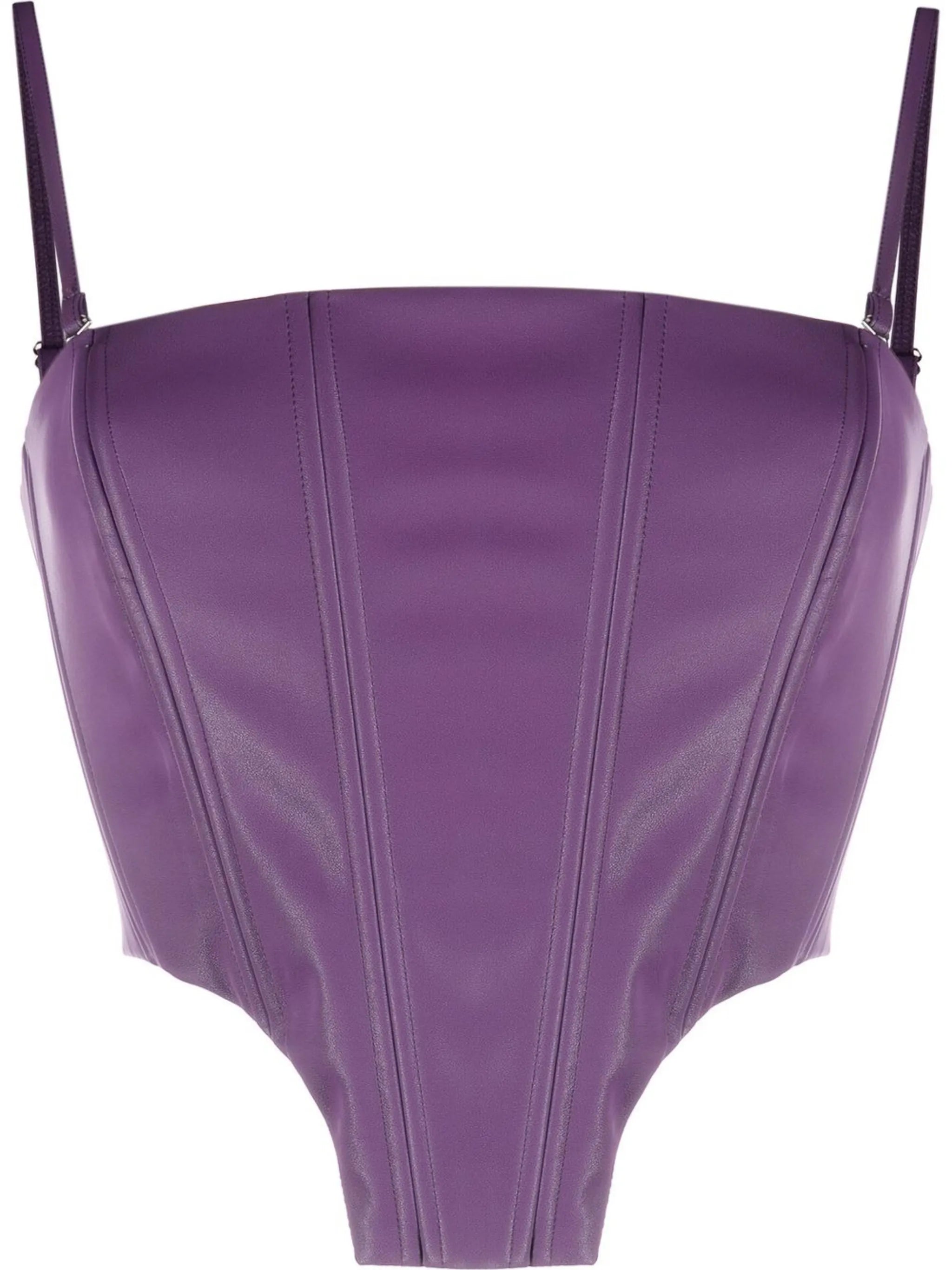 PU Strappy corset top