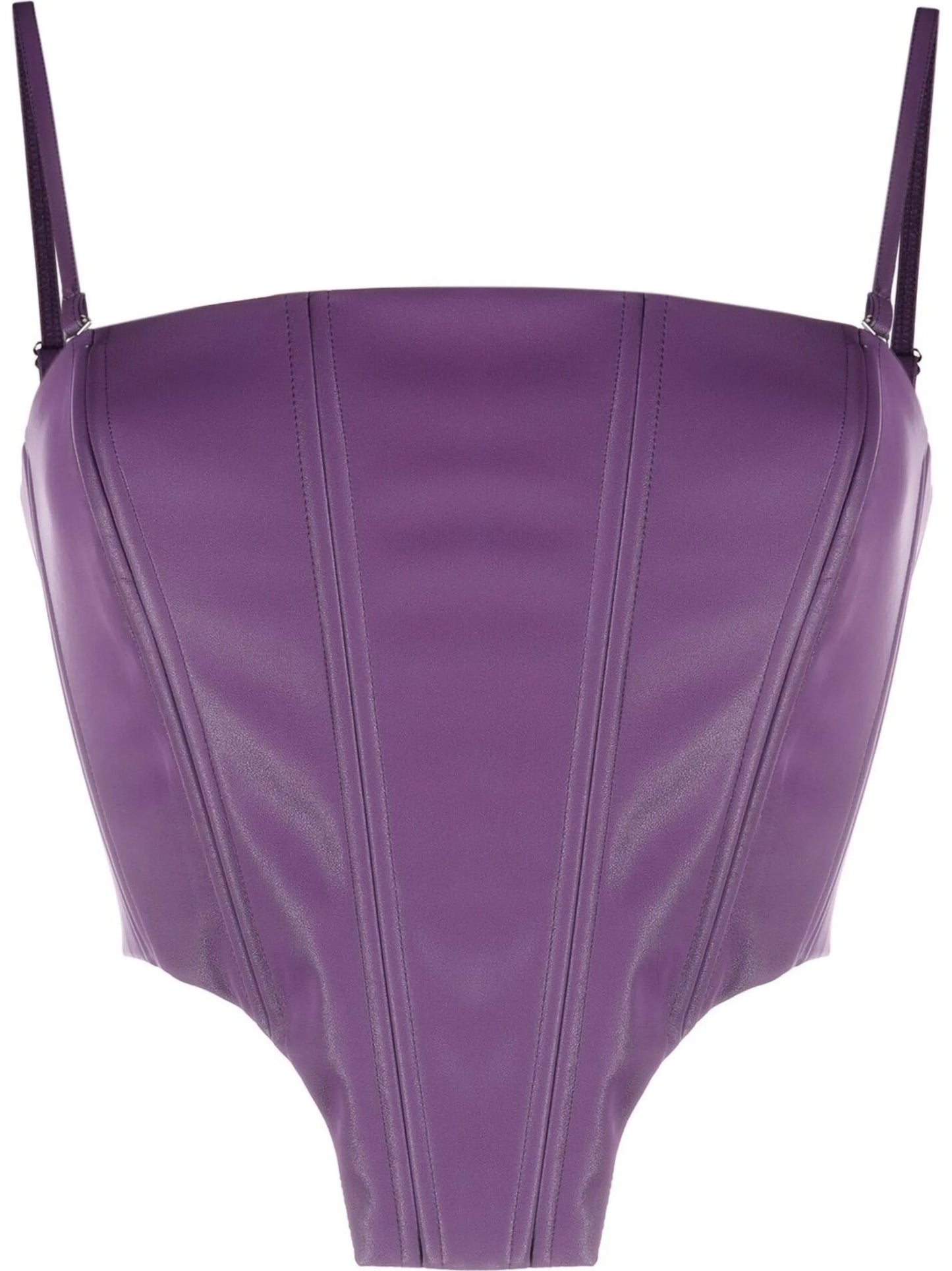 PU Strappy corset top