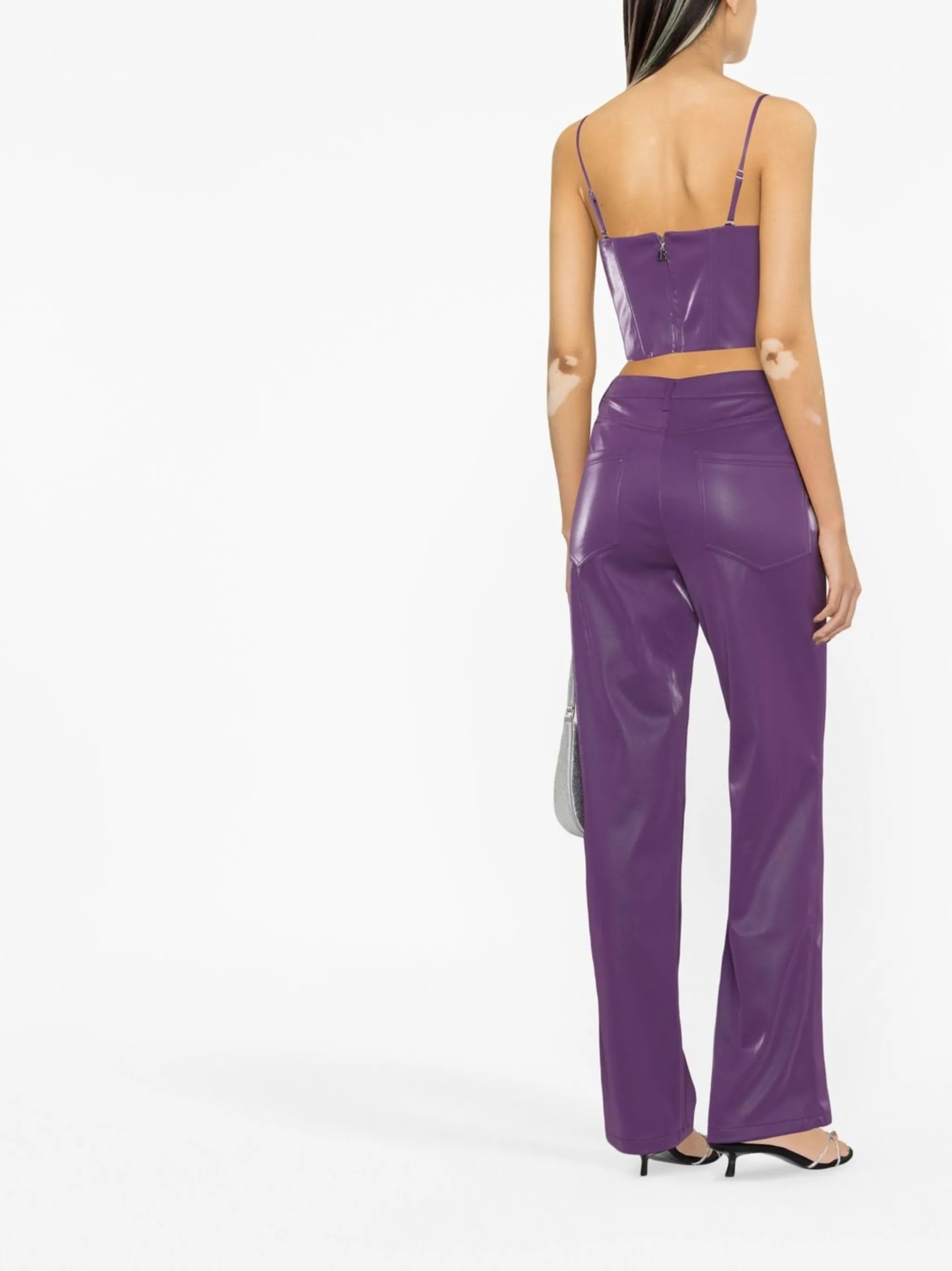 PU Strappy corset top