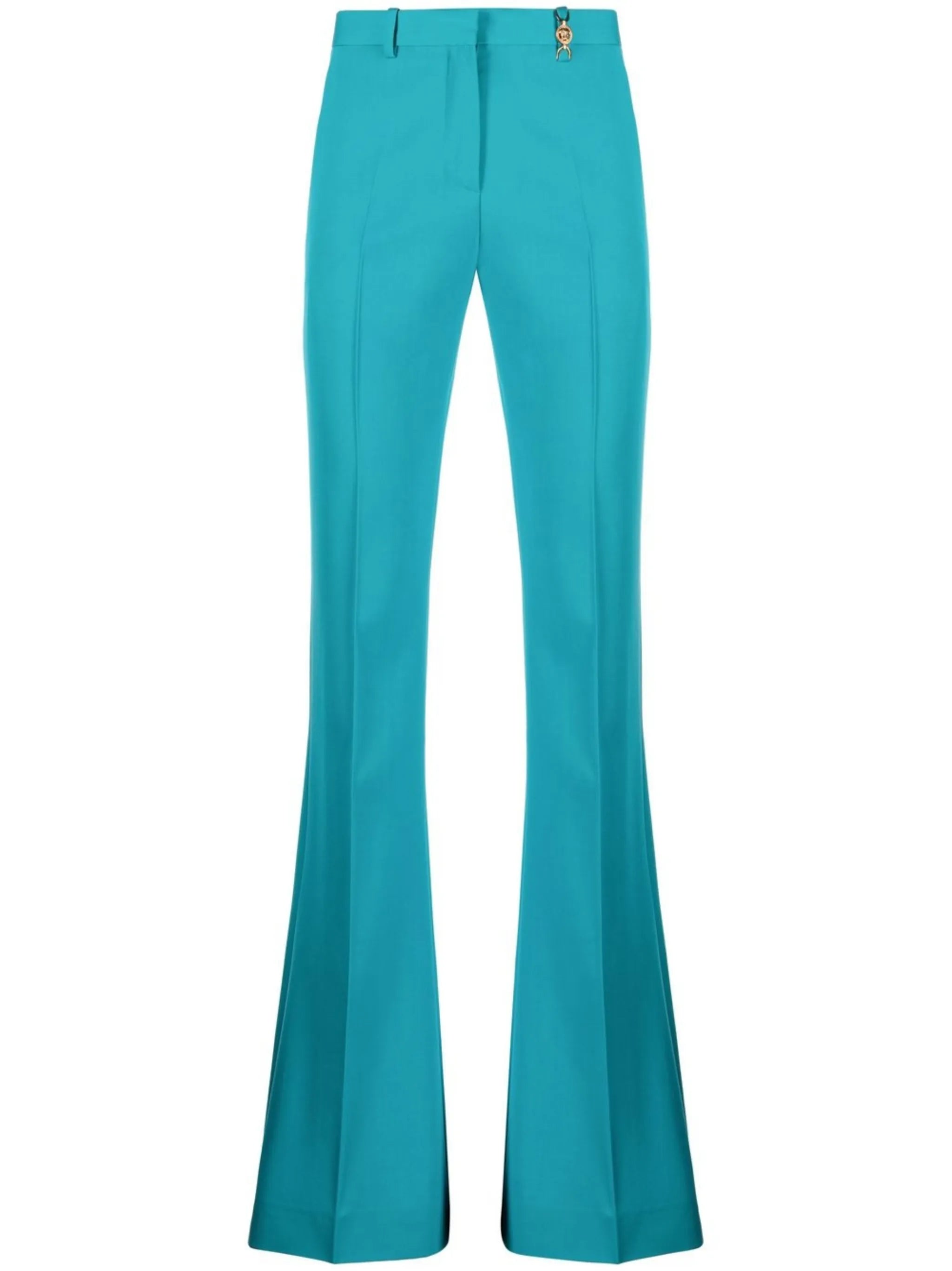 flared wool trousers