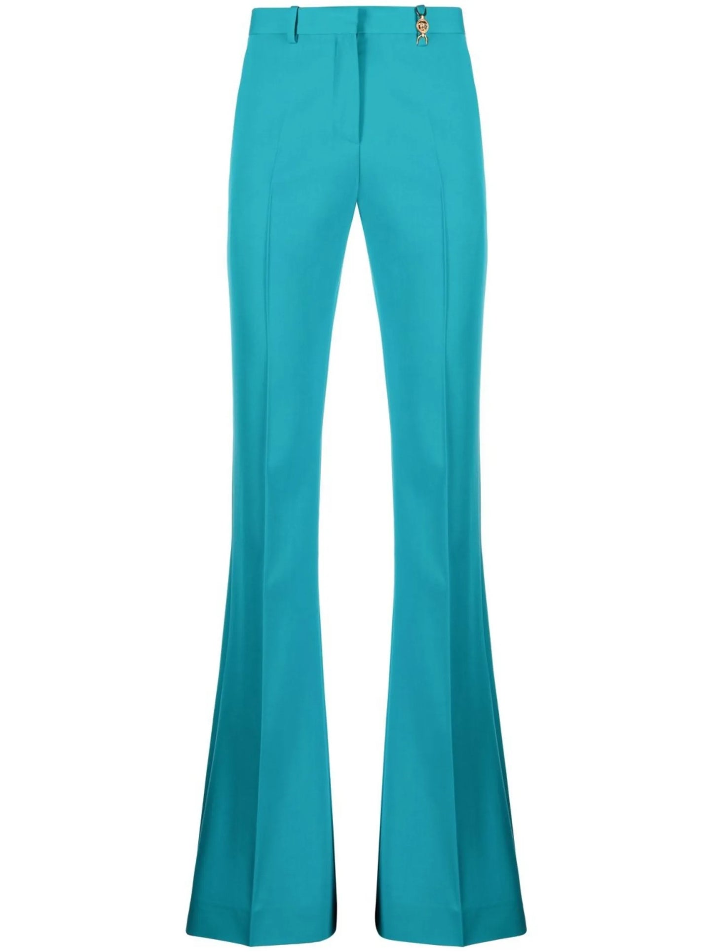 flared wool trousers