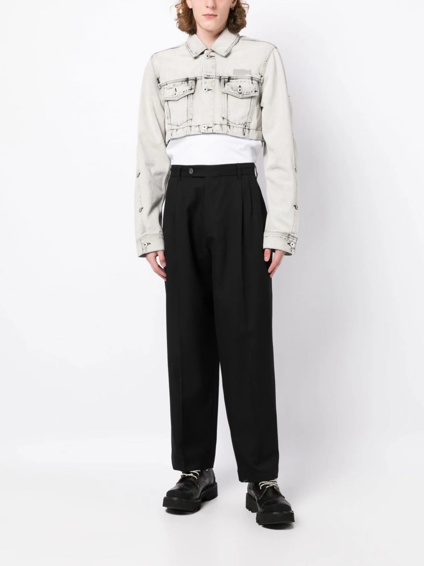 multiple-pocket detail denim jacket