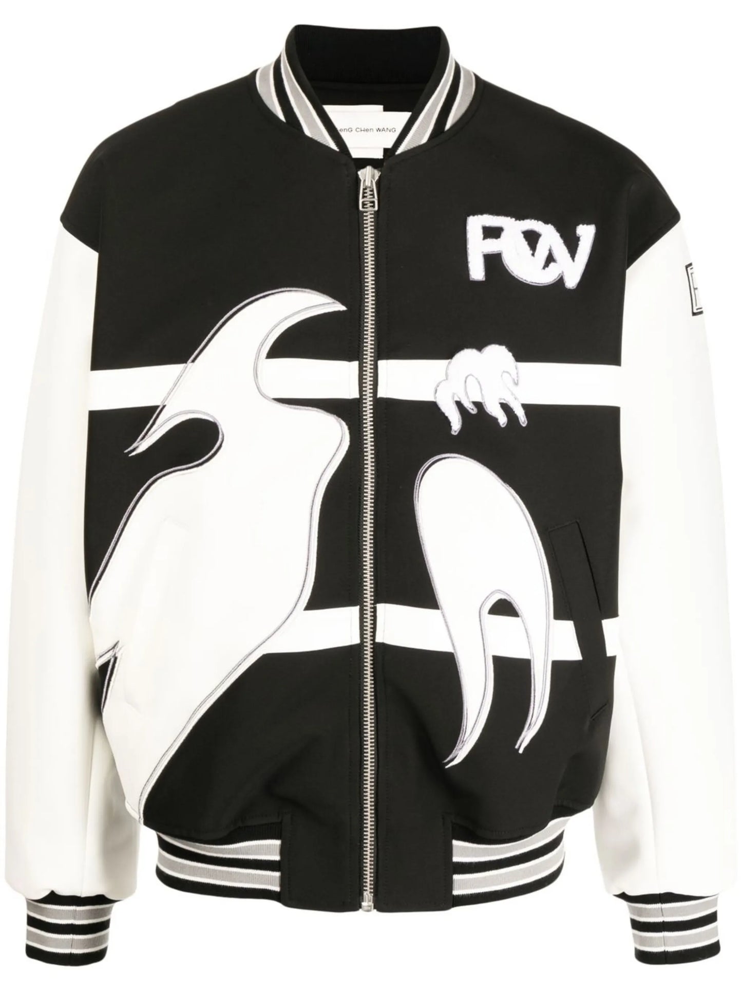 Phoenix embroidered bomber jacket