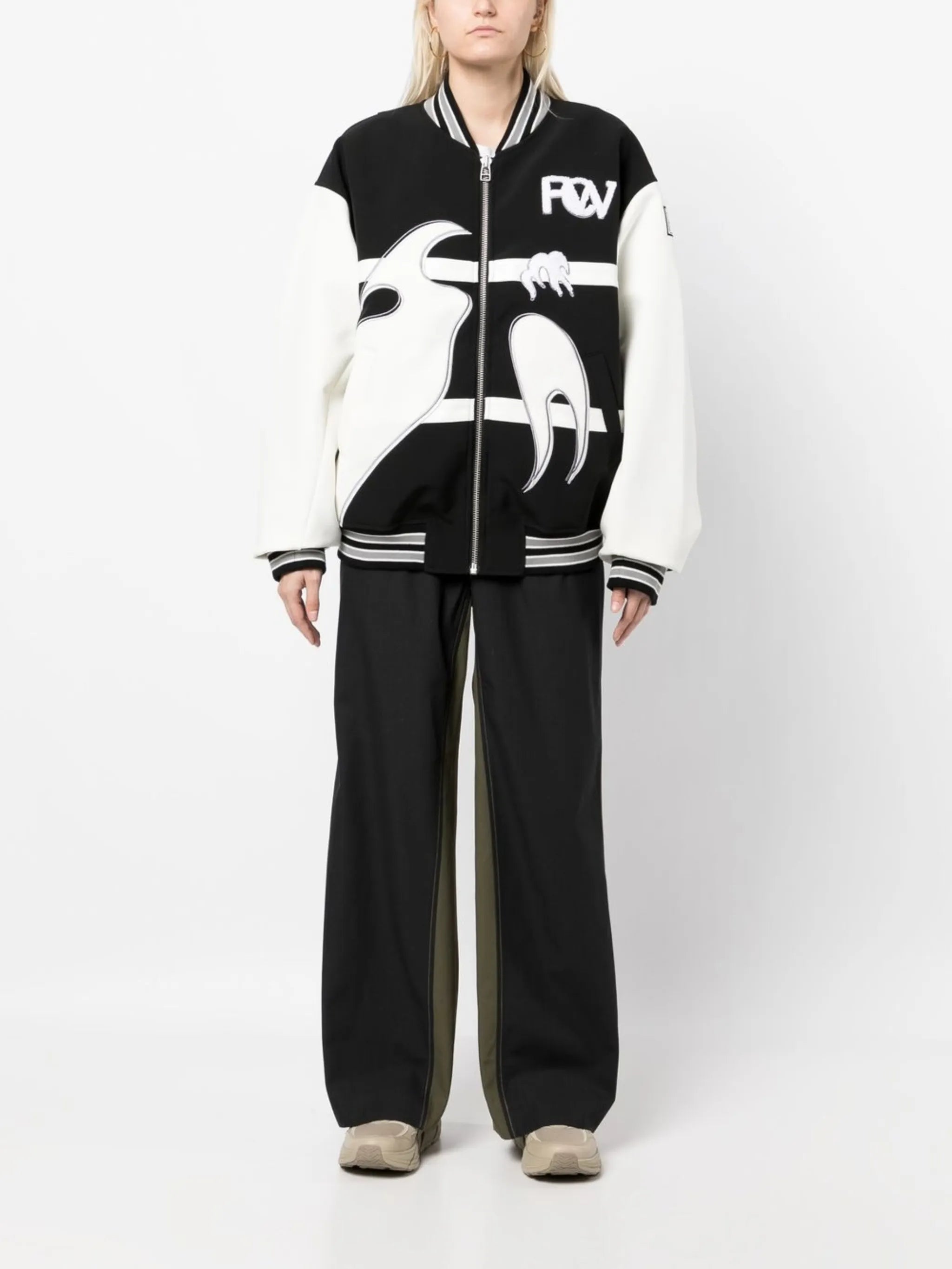 Phoenix embroidered bomber jacket