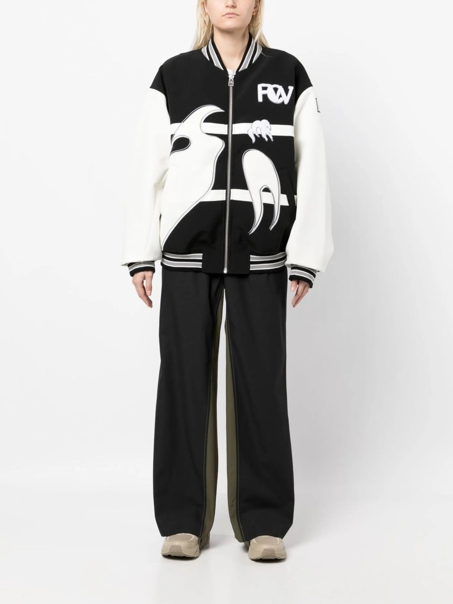 Phoenix embroidered bomber jacket