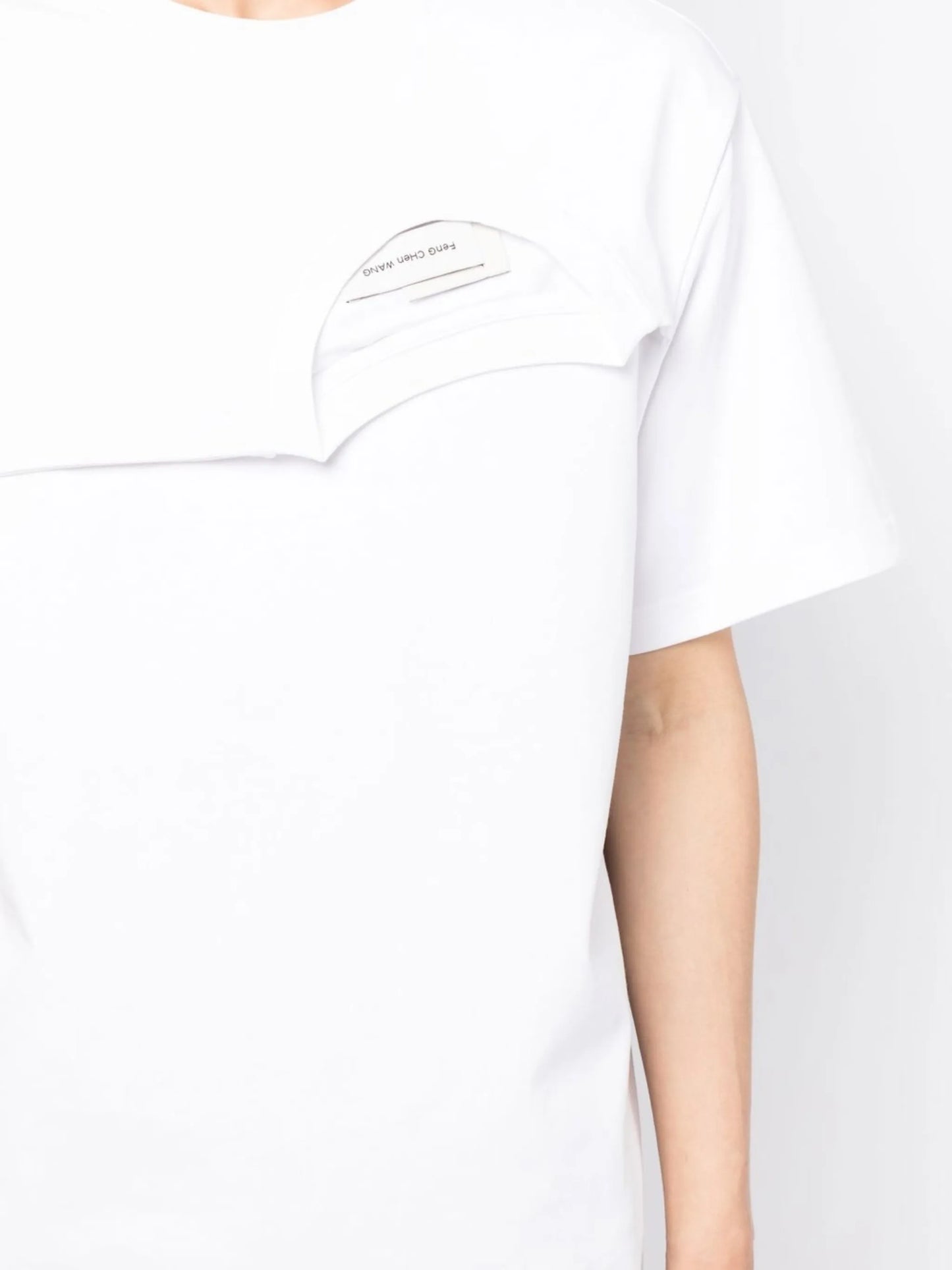 double-collar detail T-shirt
