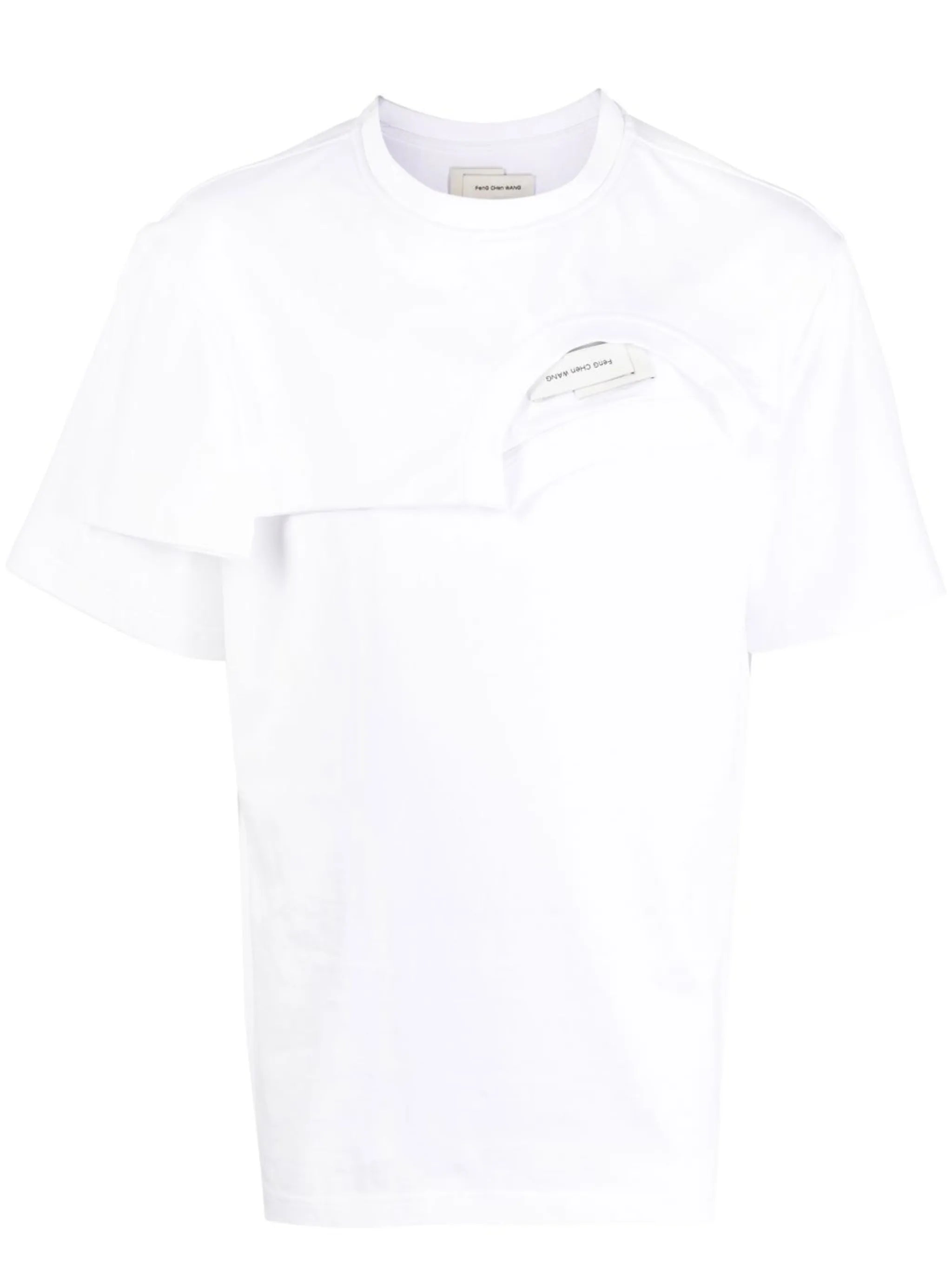 double-collar detail T-shirt