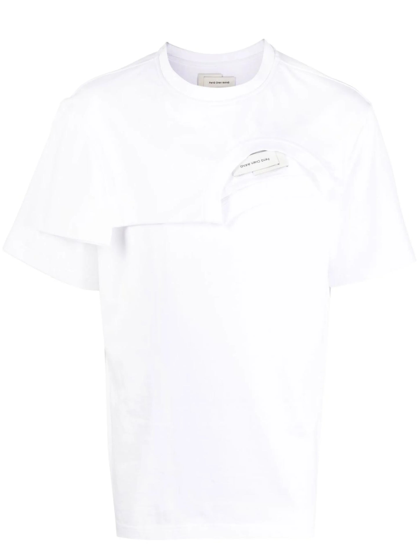 double-collar detail T-shirt