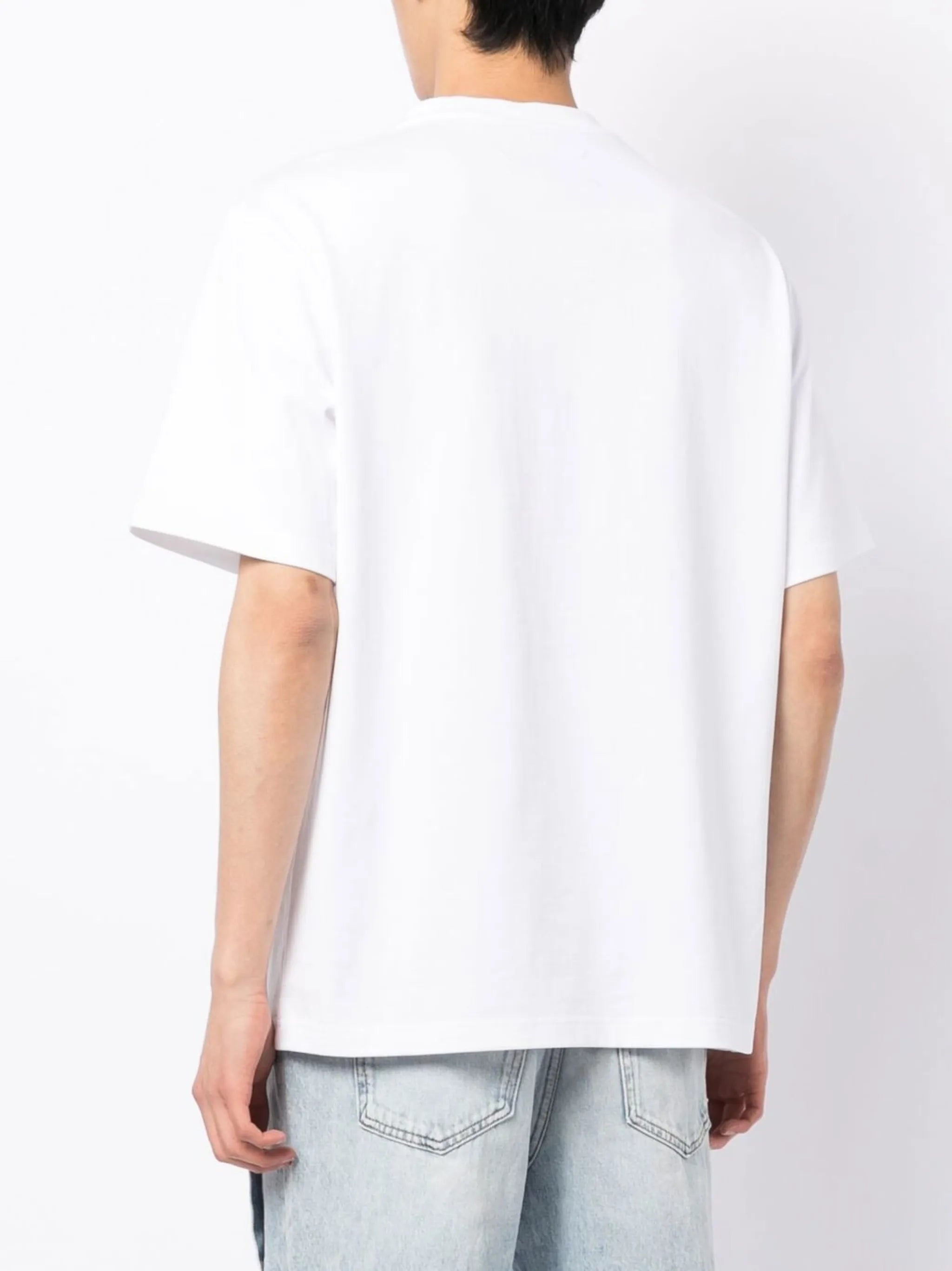 double-collar detail T-shirt