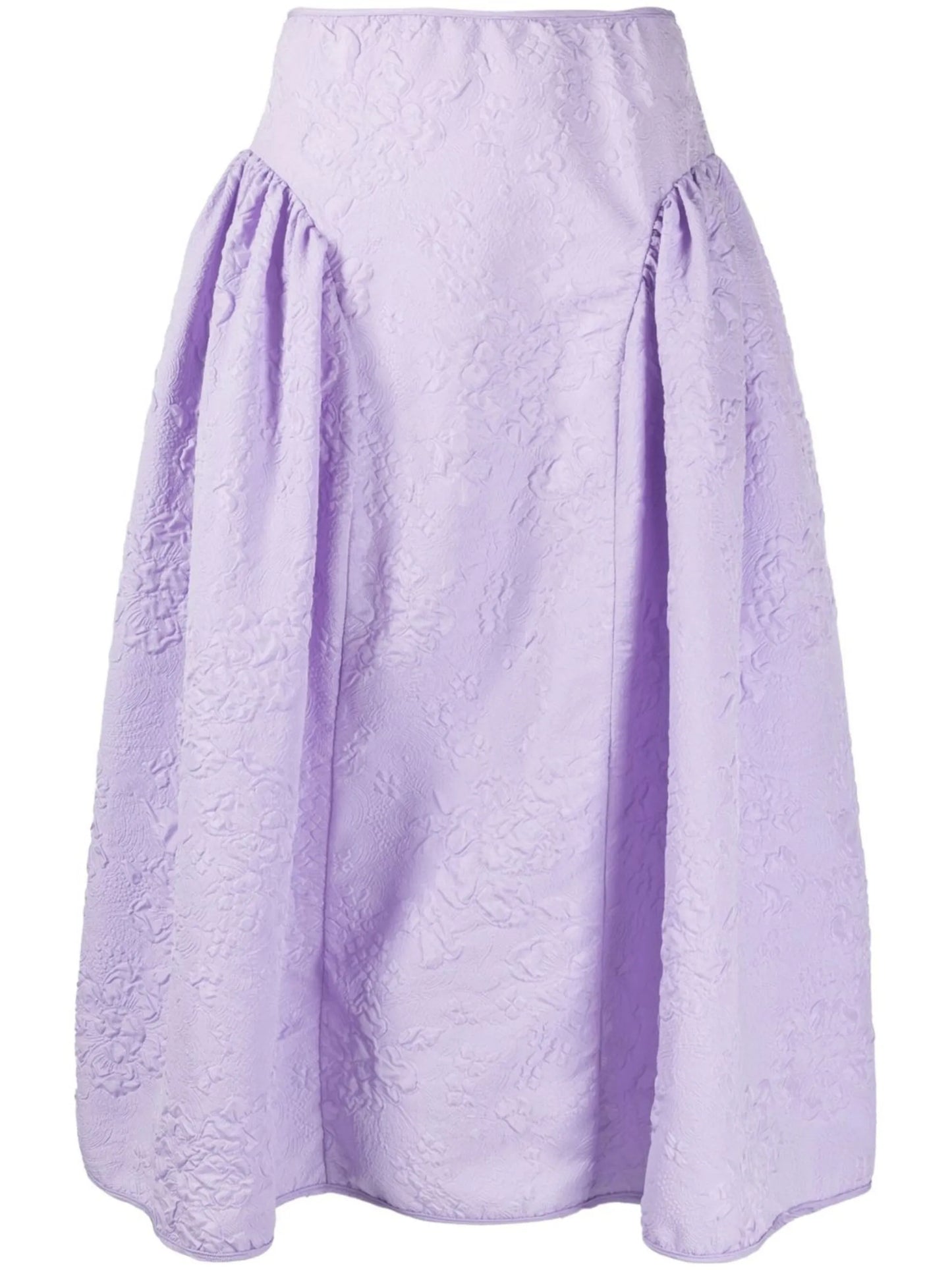 Fabiola matelassé midi skirt